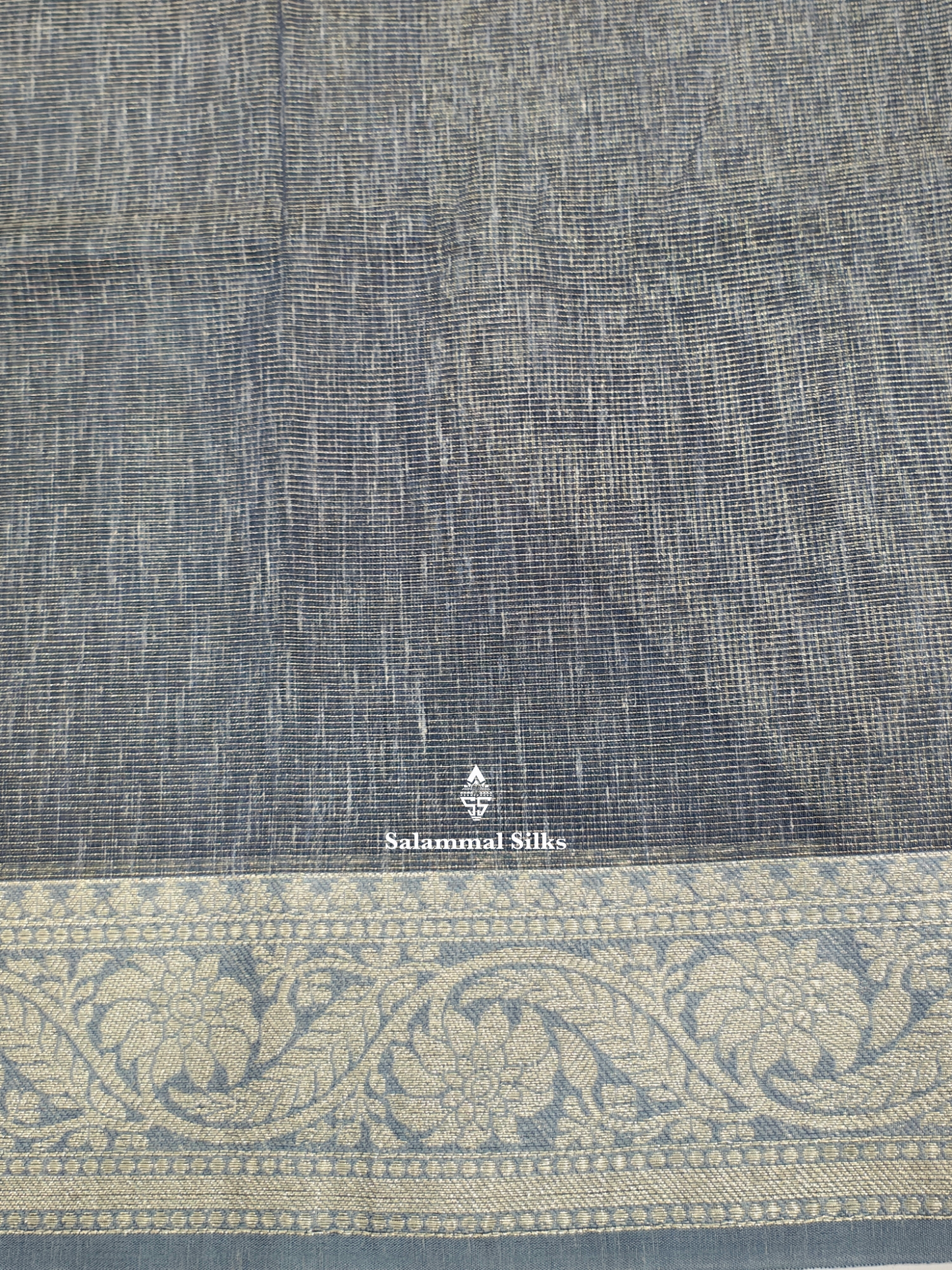 Blue Sade Vairaoosi Beautiful Linen Fancy Saree With Blouse