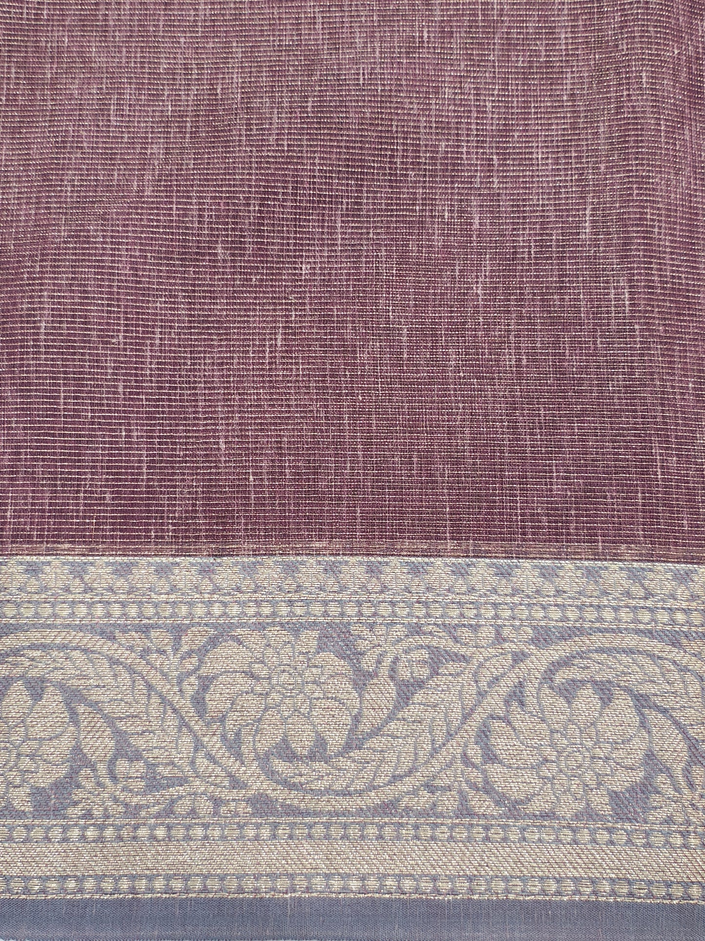 Light Brown Vairaoosi Beautiful Linen Fancy Saree With Blouse
