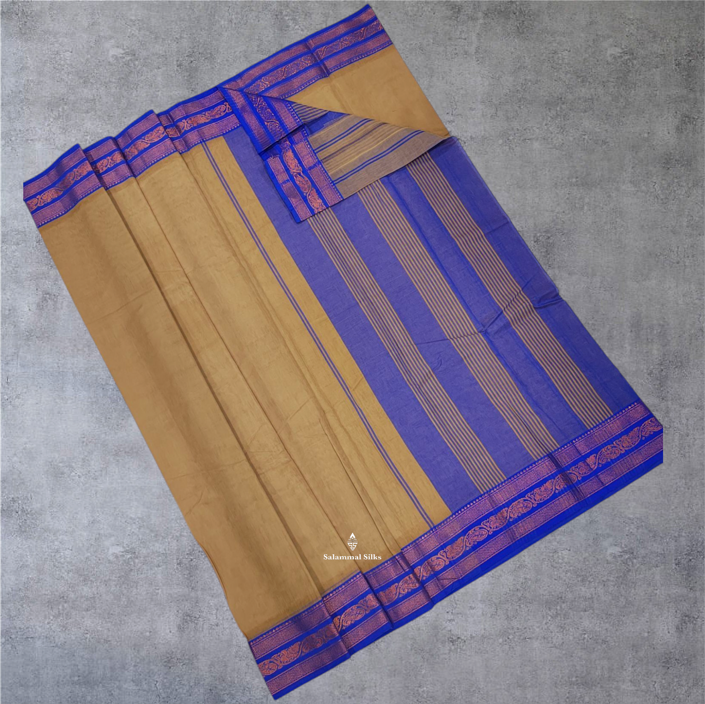 Bottle Green Colour Linen Cotton Sarees With Contrast Maroon Border