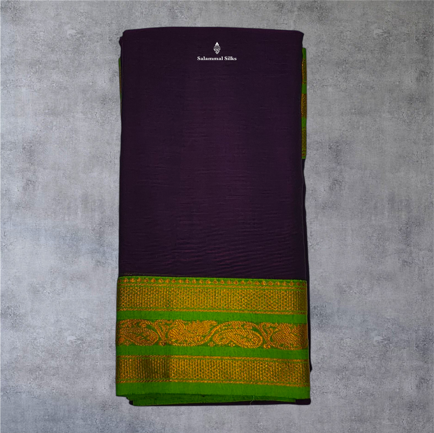 Bottle Green Colour Linen Cotton Sarees With Contrast Maroon Border