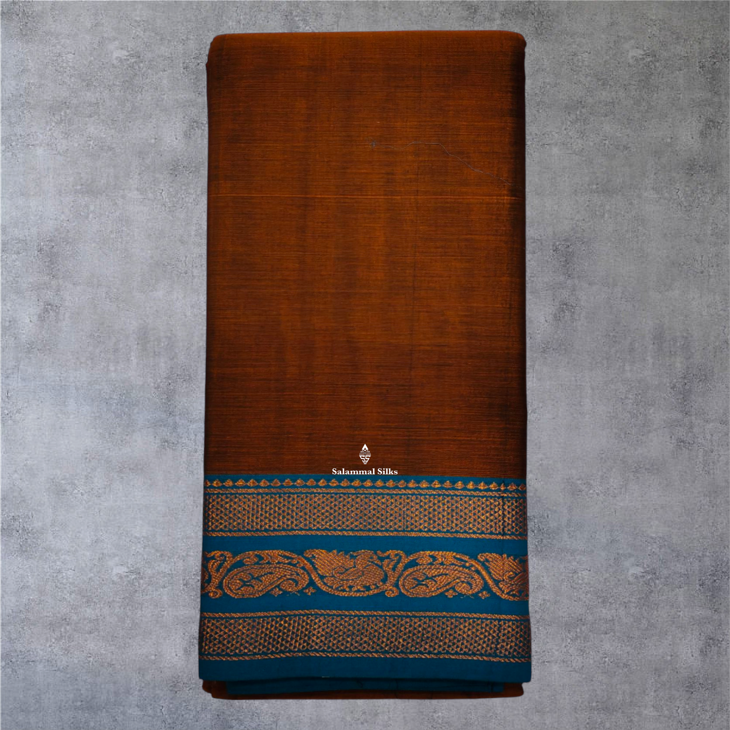 Bottle Green Colour Linen Cotton Sarees With Contrast Maroon Border