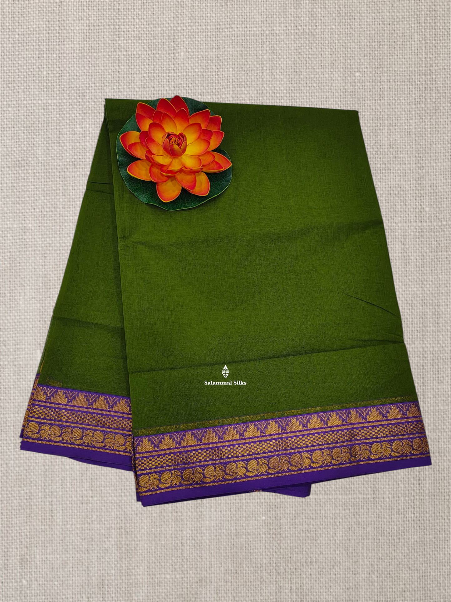 Light Brown Beautiful Plain Pure Cotton Saree With Contrast Maroon Border