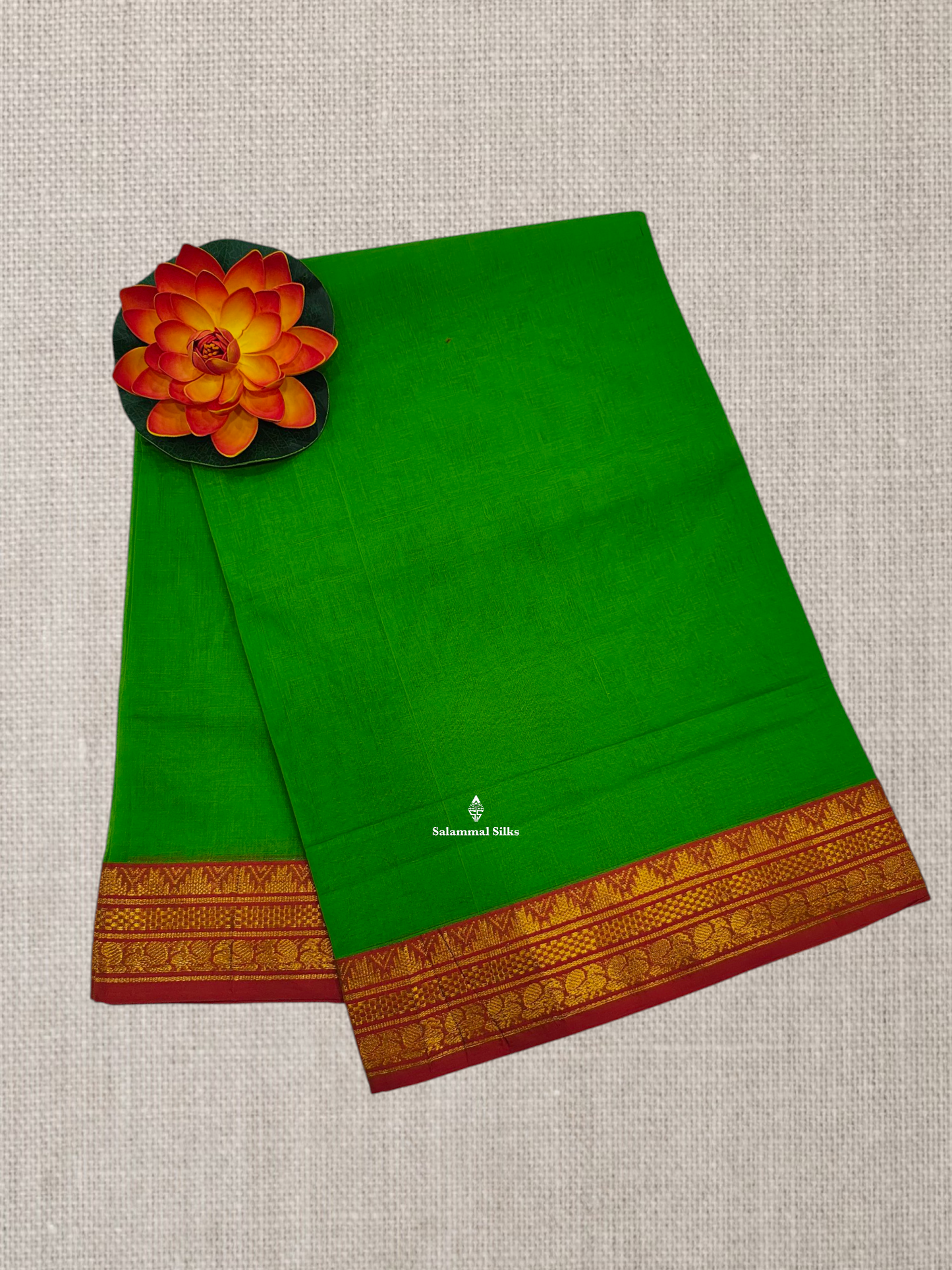 Light Brown Beautiful Plain Pure Cotton Saree With Contrast Maroon Border