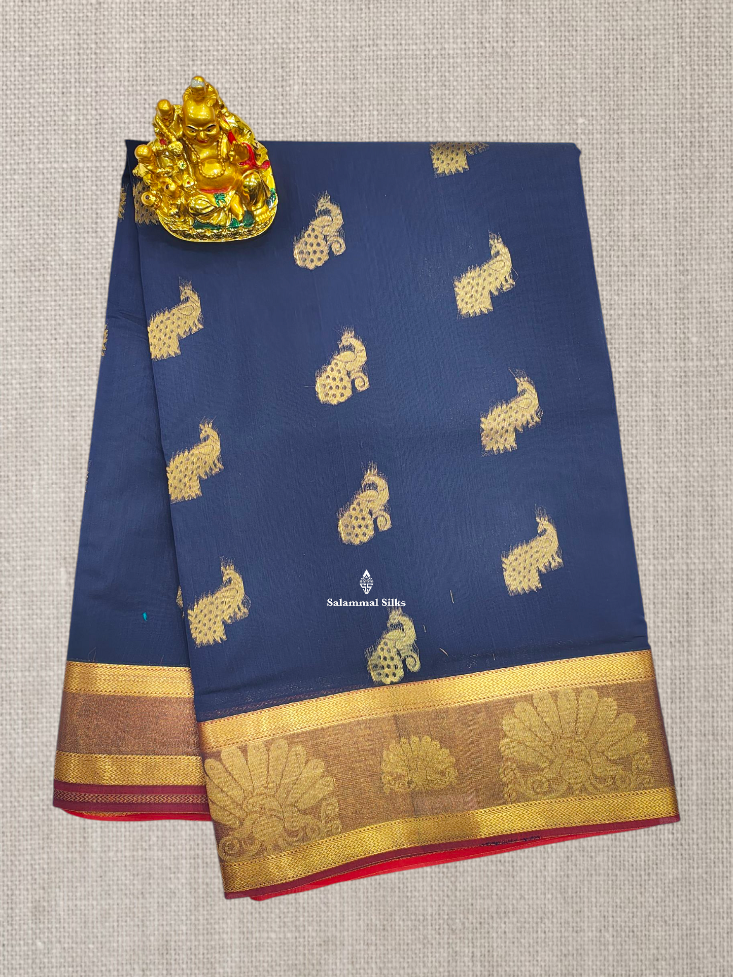 Rust Orange Beautiful Mesmerised Cotton Saree With Tissue Border