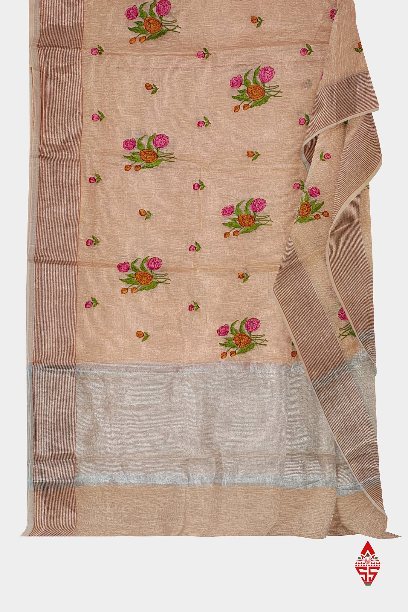 Baby Pink Beautiful Fancy Saree With Blouse