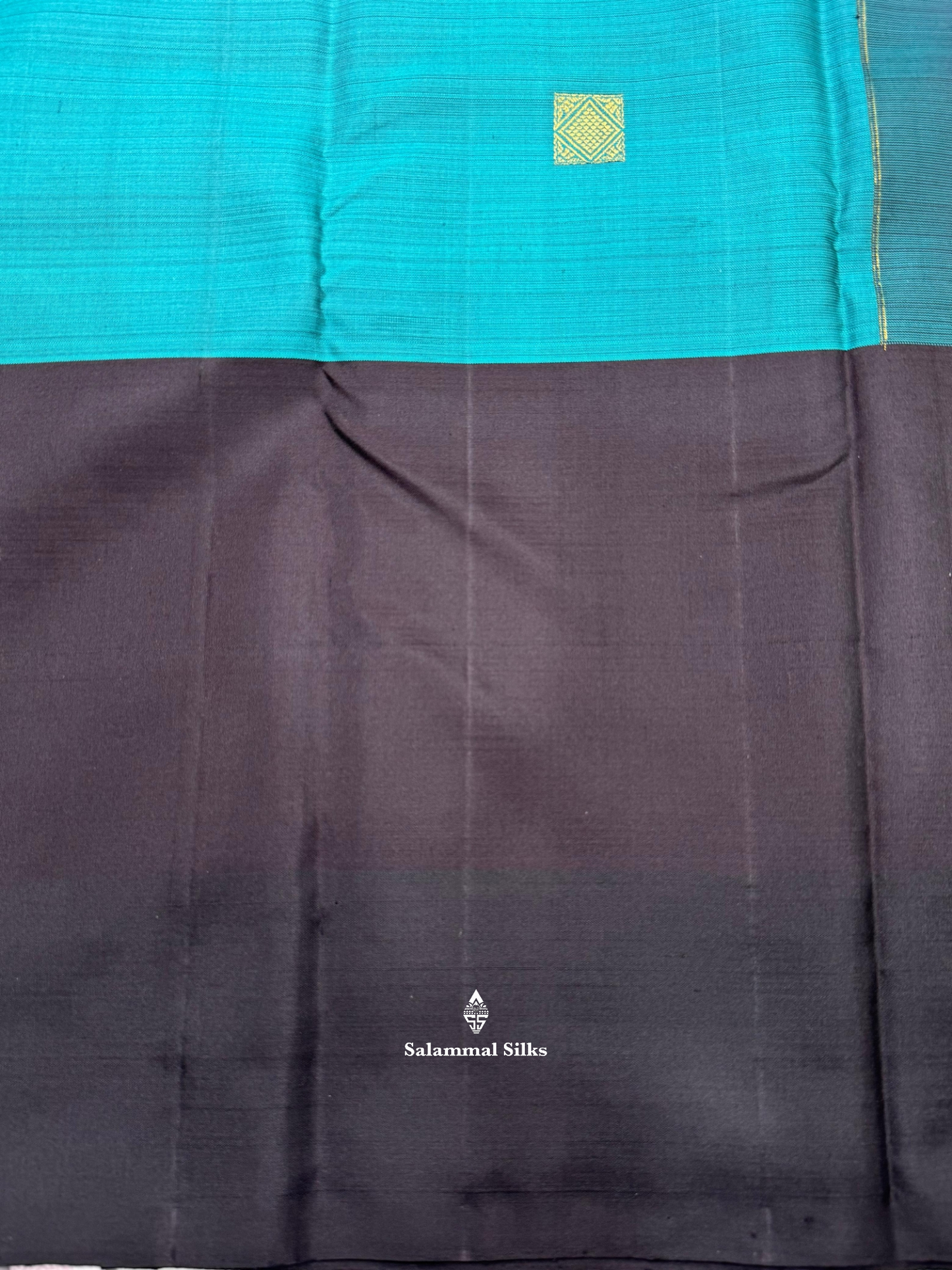 Kanjivaram Light Ramar Blue Beautiful Fancy Pure Silk Saree With Black Border