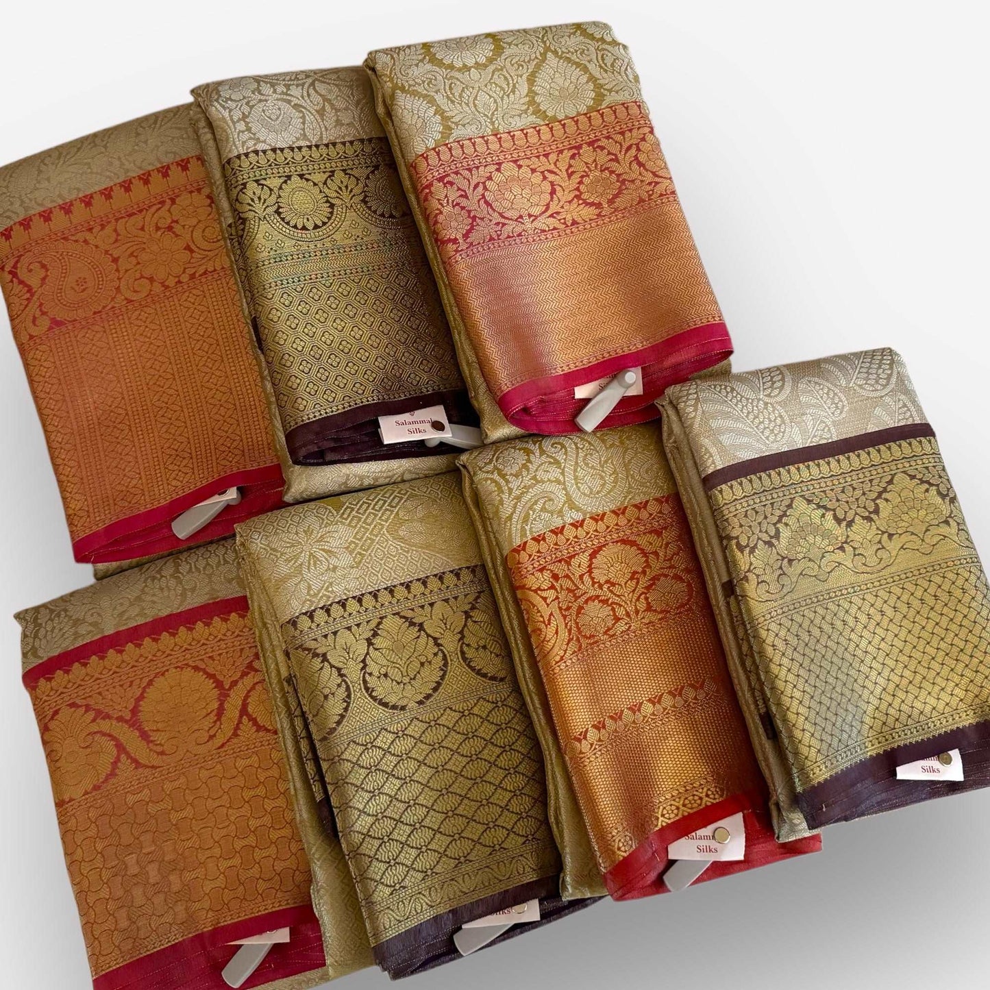 Bridal Off White Saree with Pink Border