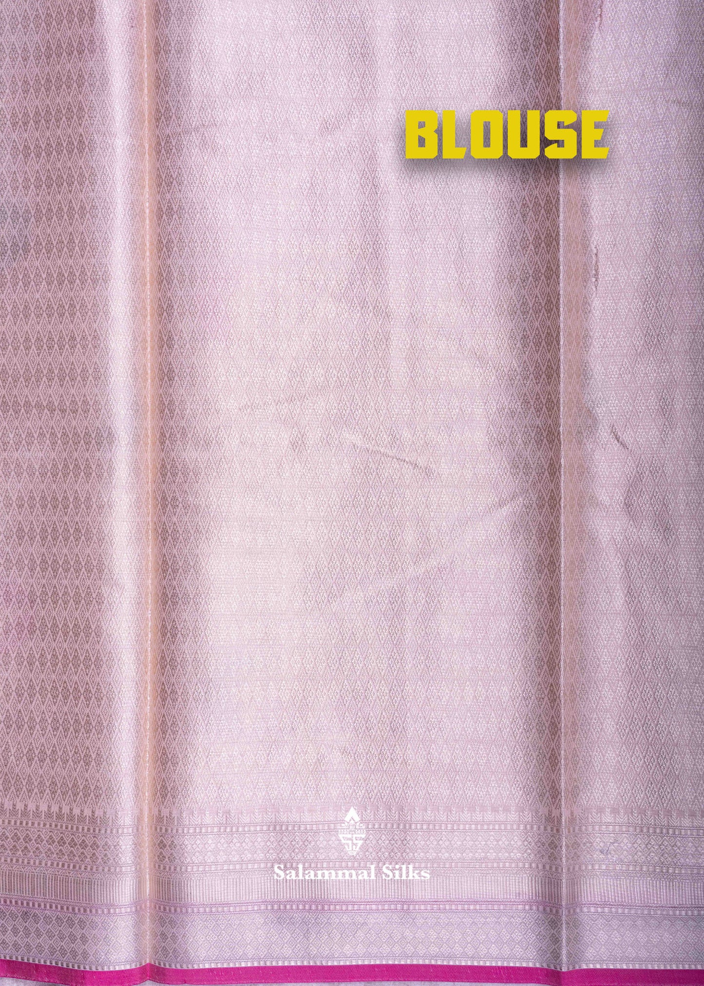Light Peach Fancy Cotton Mix Saree With Grand Blouse