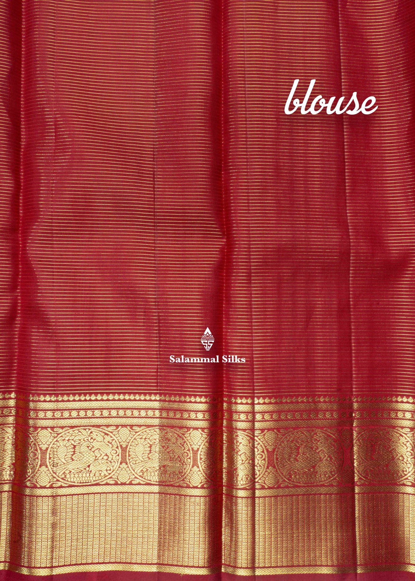 Kanjivaram Maroon Vaira oosi Pure Silk Saree With Traditional Gold Zari Border