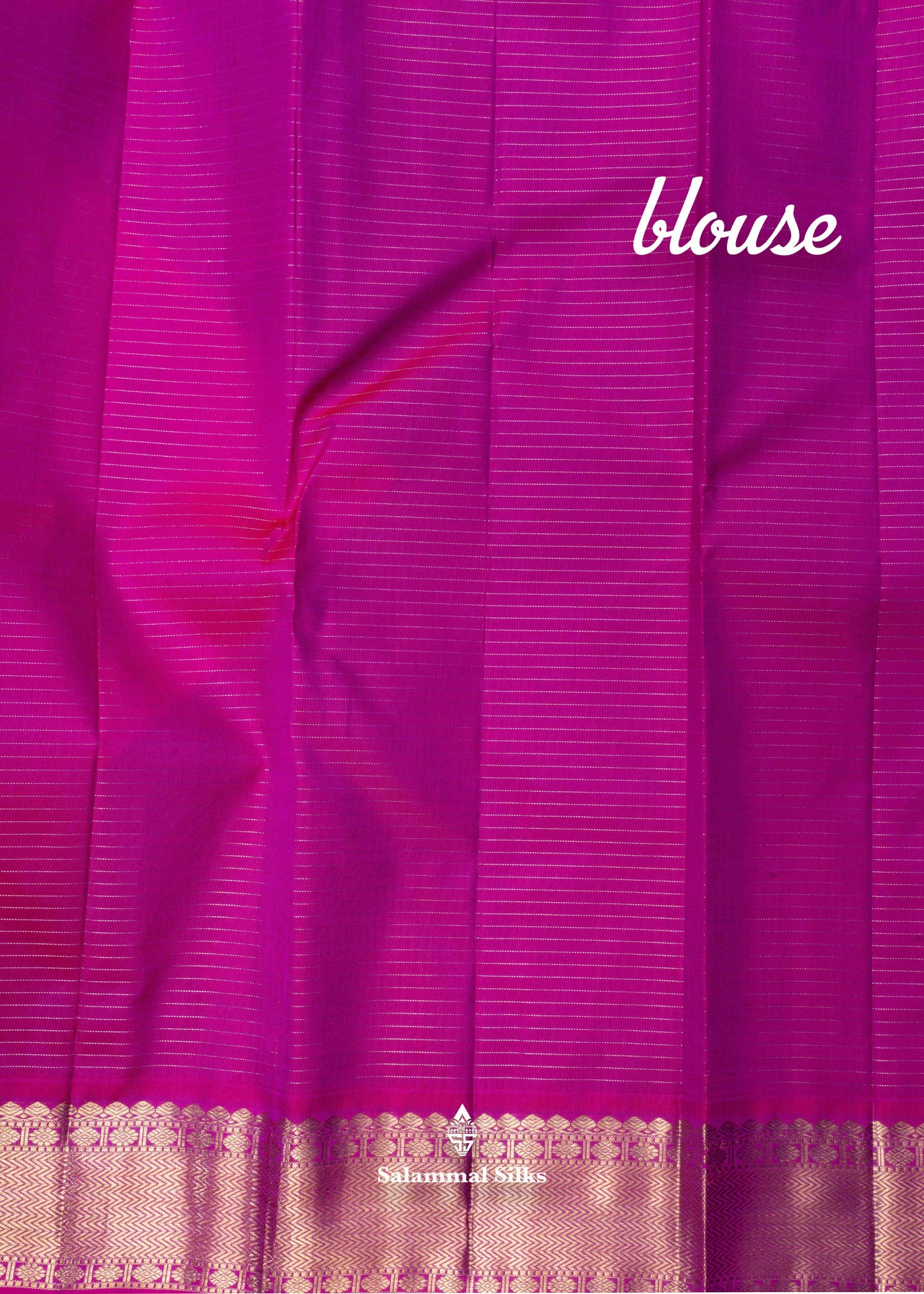 Kanjivaram Navy Blue Vaira Oosi Checks Pure Silk Saree With Pink Blouse