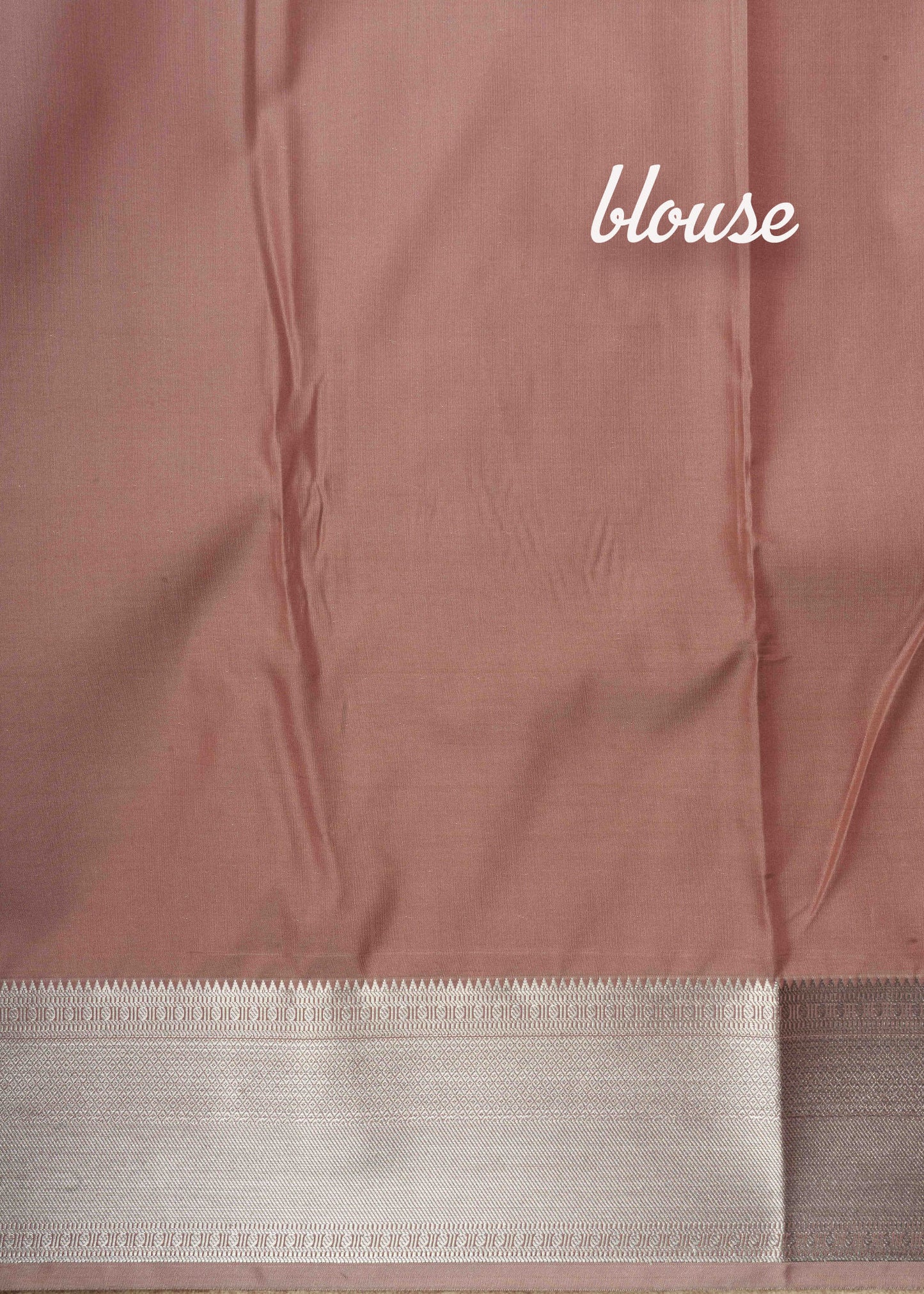 Light Pink Bridal Semi Silk Saree With Blouse