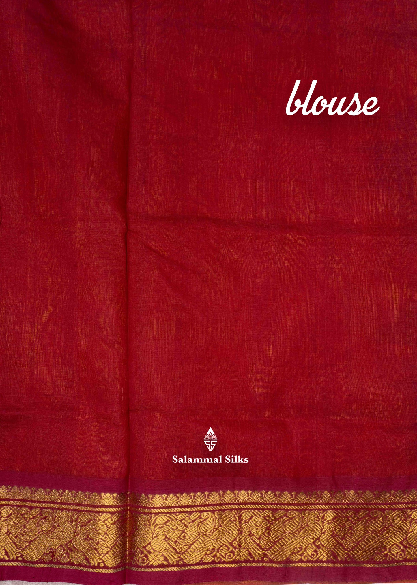 Orange Pure Silk Cotton Saree With Dark Maroon Blouse