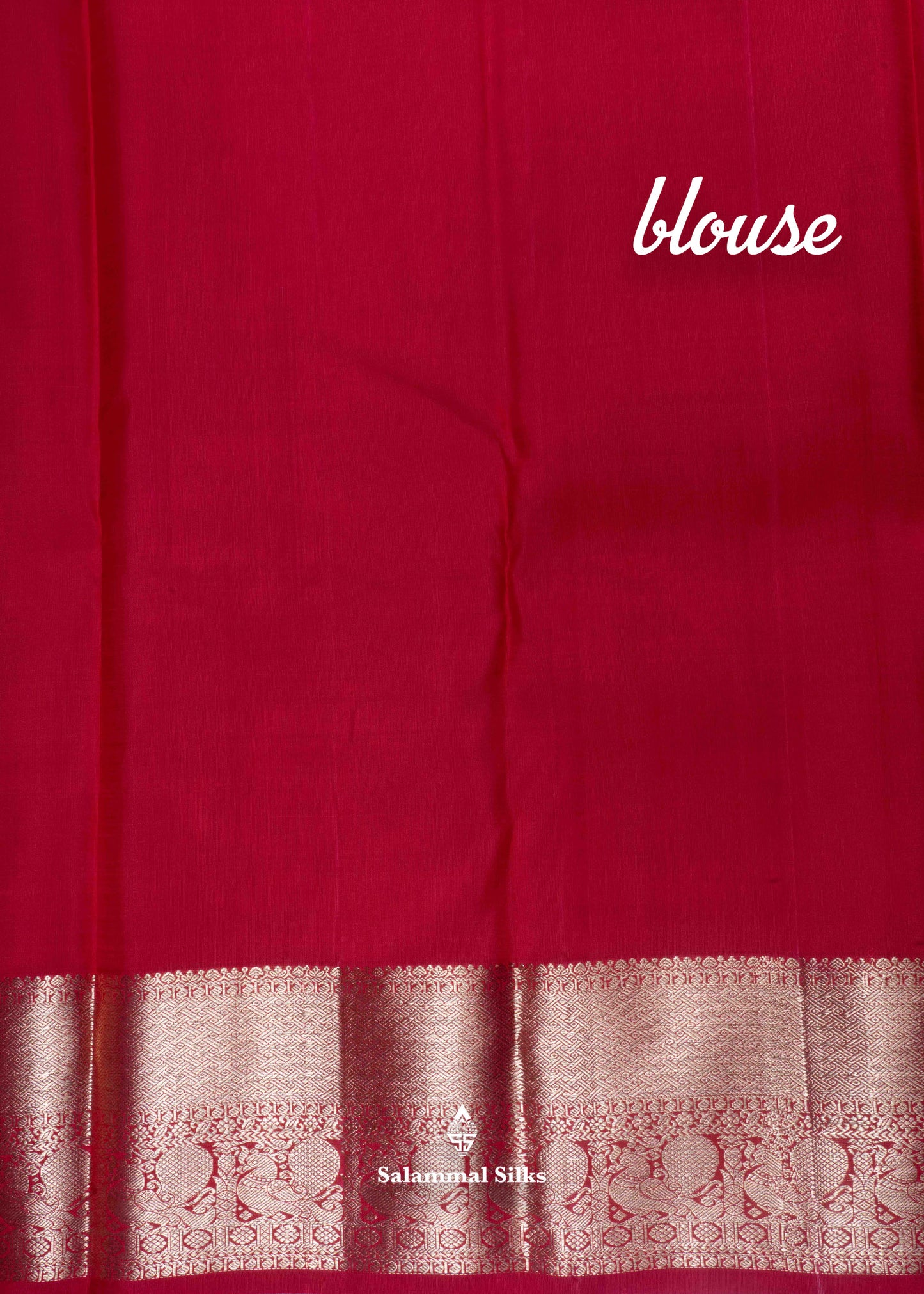 Kanjivaram Chilly Red Pure Silk Saree With Traditional Gold Zari Border