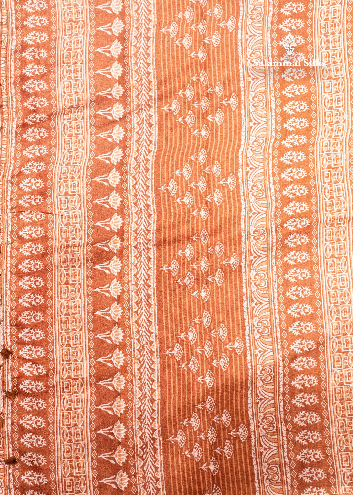 Brown Colour Fancy Semi Tussar Saree With Blouse