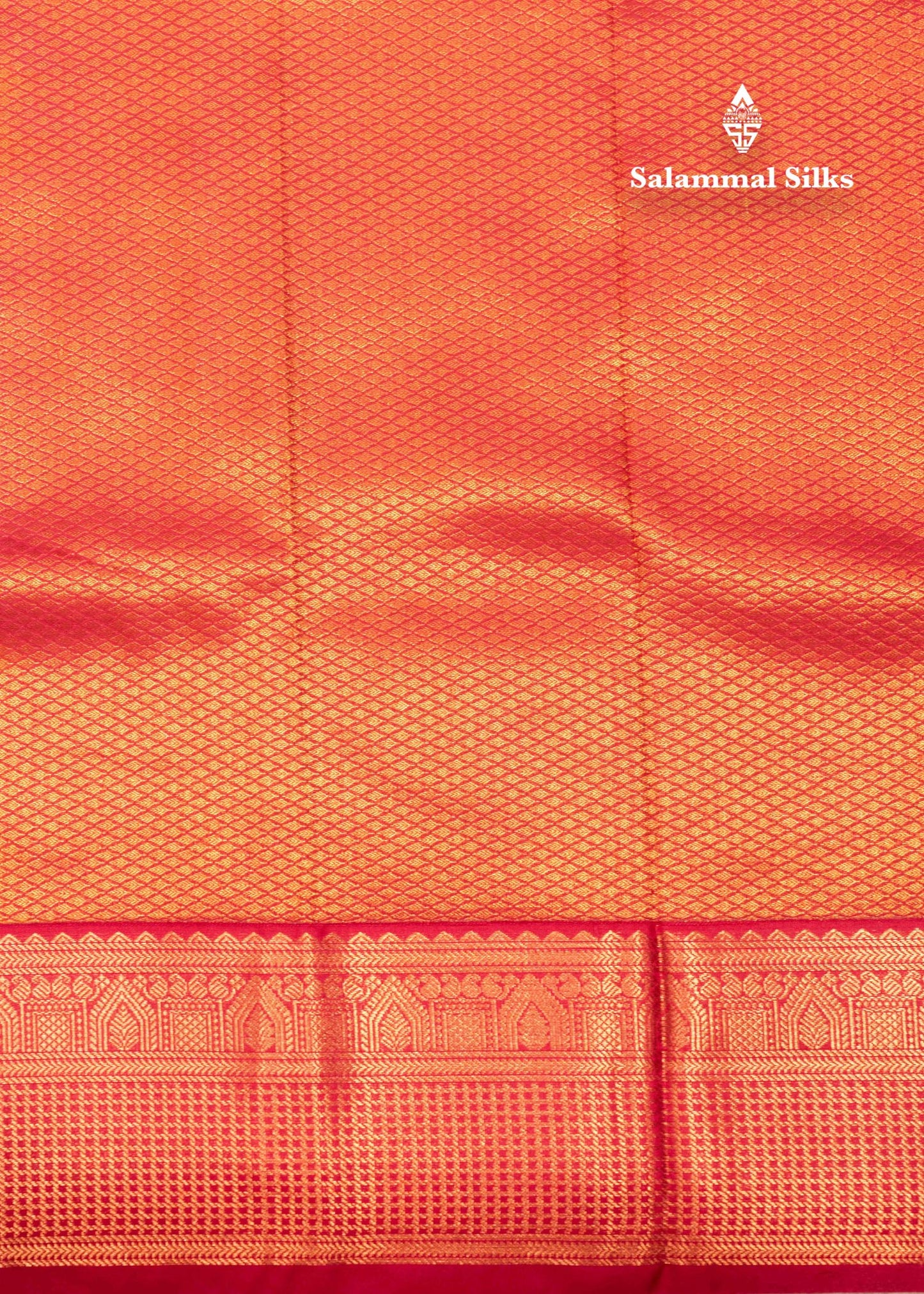 Sandal Colour Small Checks Semi Silk Saree With Pink Border