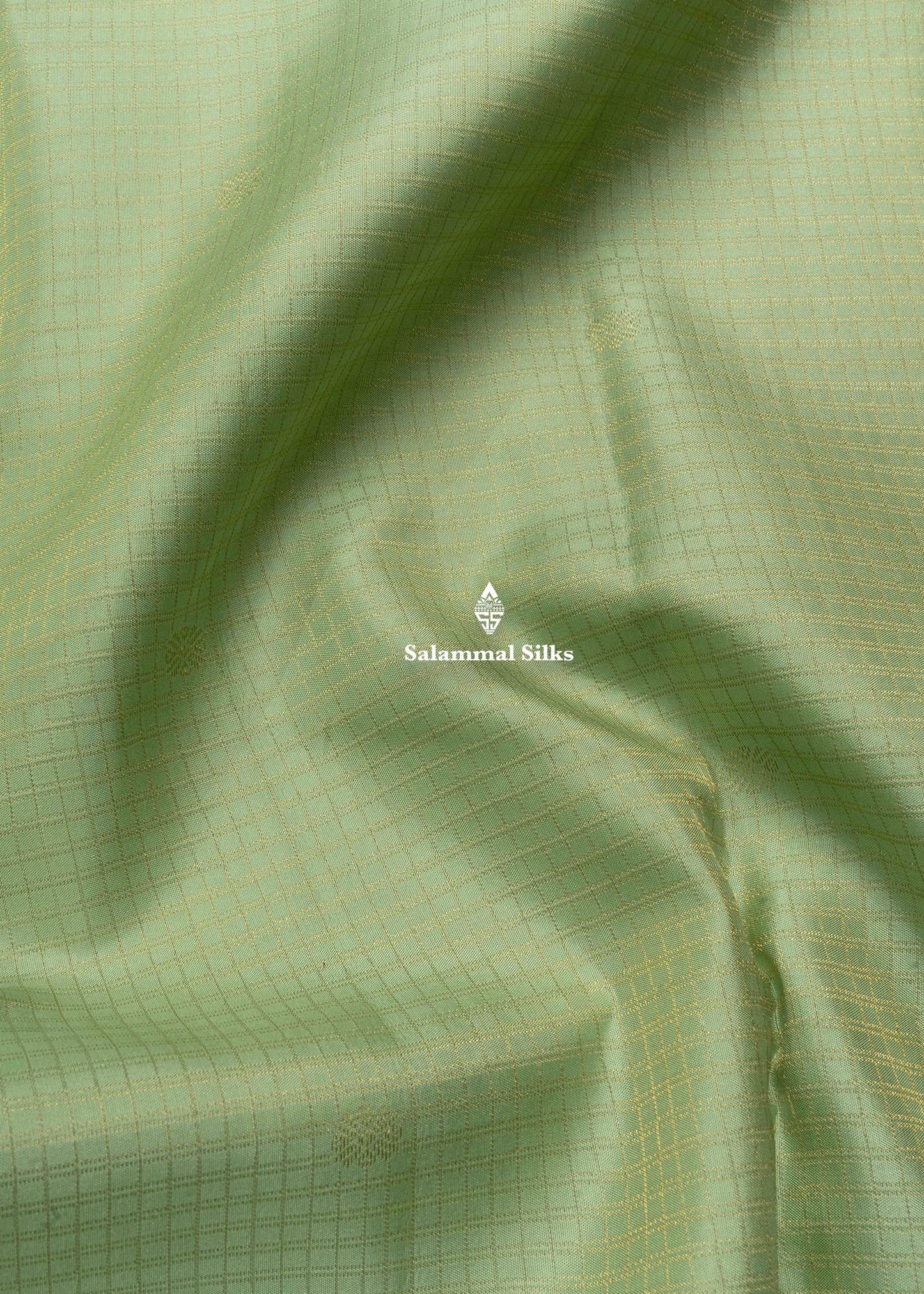 Kanjivaram Light Elaichi Green Pure Silk Saree With Traditional Small Border