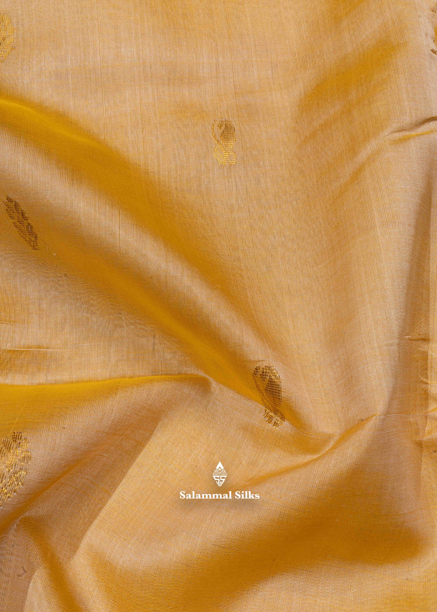 Sandal Pure Silk Cotton Saree With Neon Green Blouse