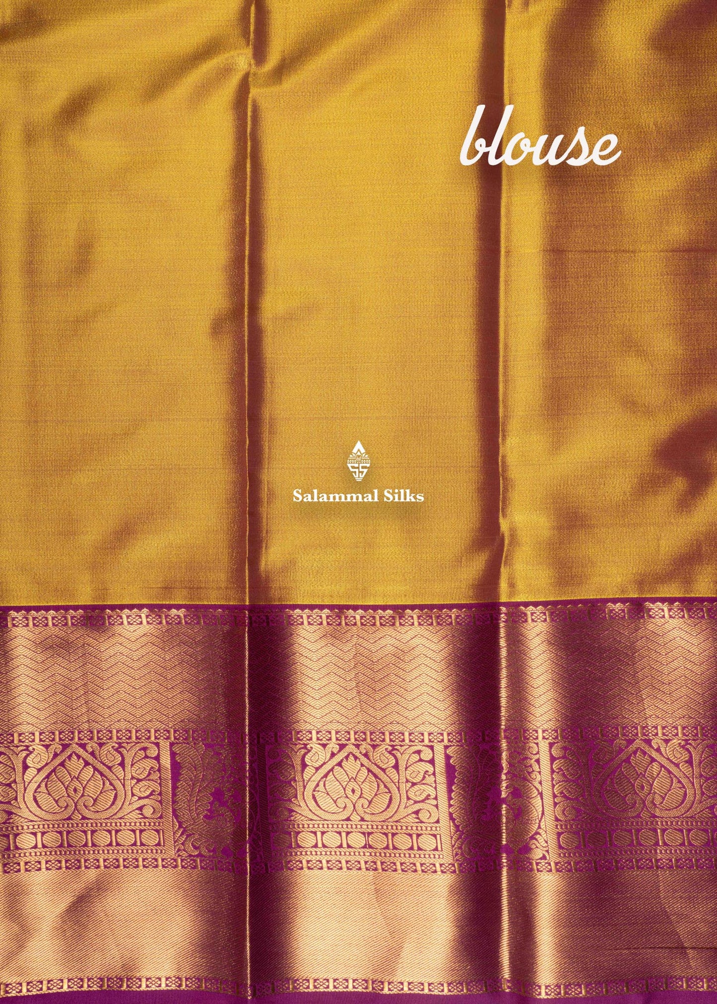 Gold Colour Tissue Semi Silk Saree With Vadamalli Border