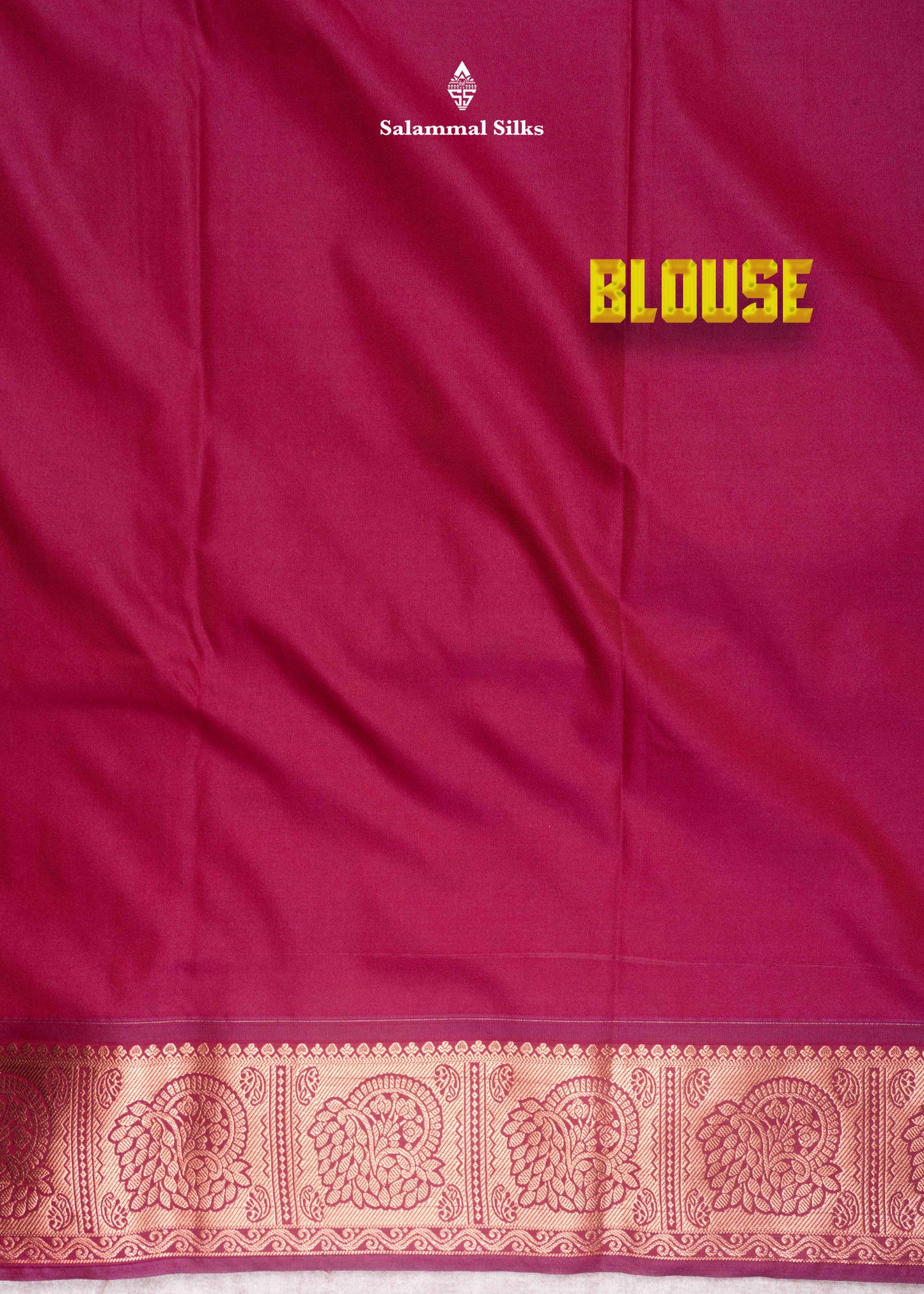 Blue Semi Silk Saree With Copper Zari Medium Border