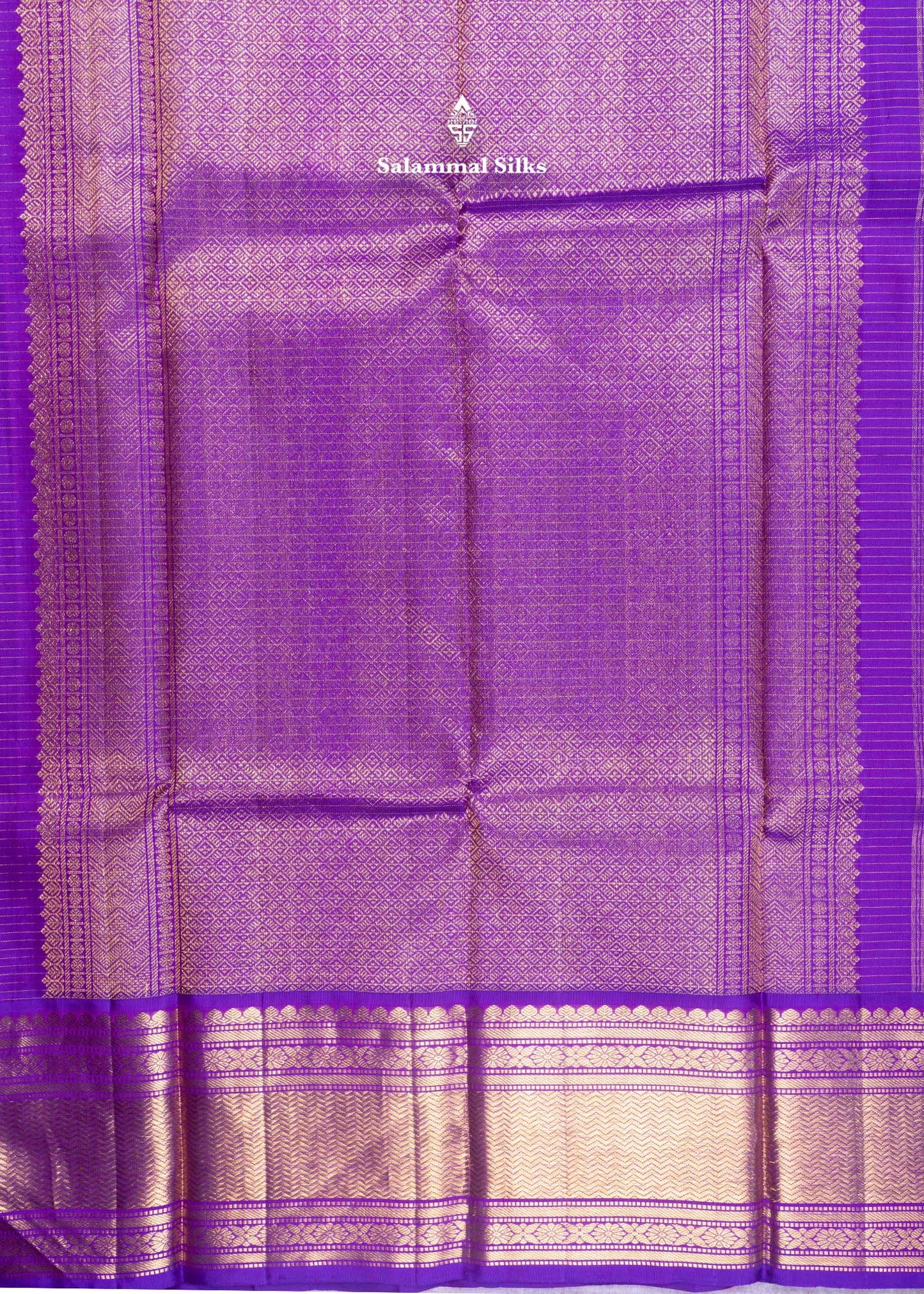 Kanjivaram Sky Blue Pure Silk Saree With Korvai Vadamalli Colour Border