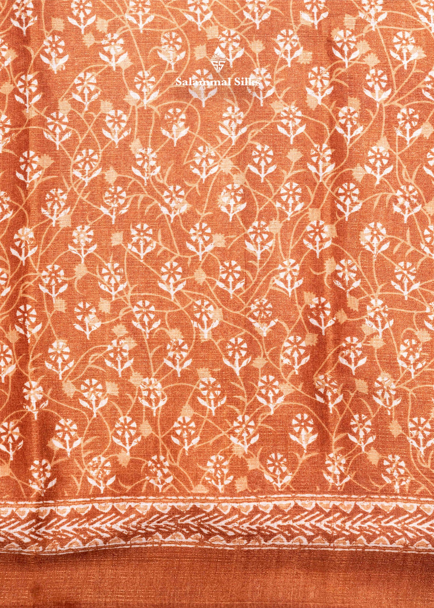 Brown Colour Fancy Semi Tussar Saree With Blouse