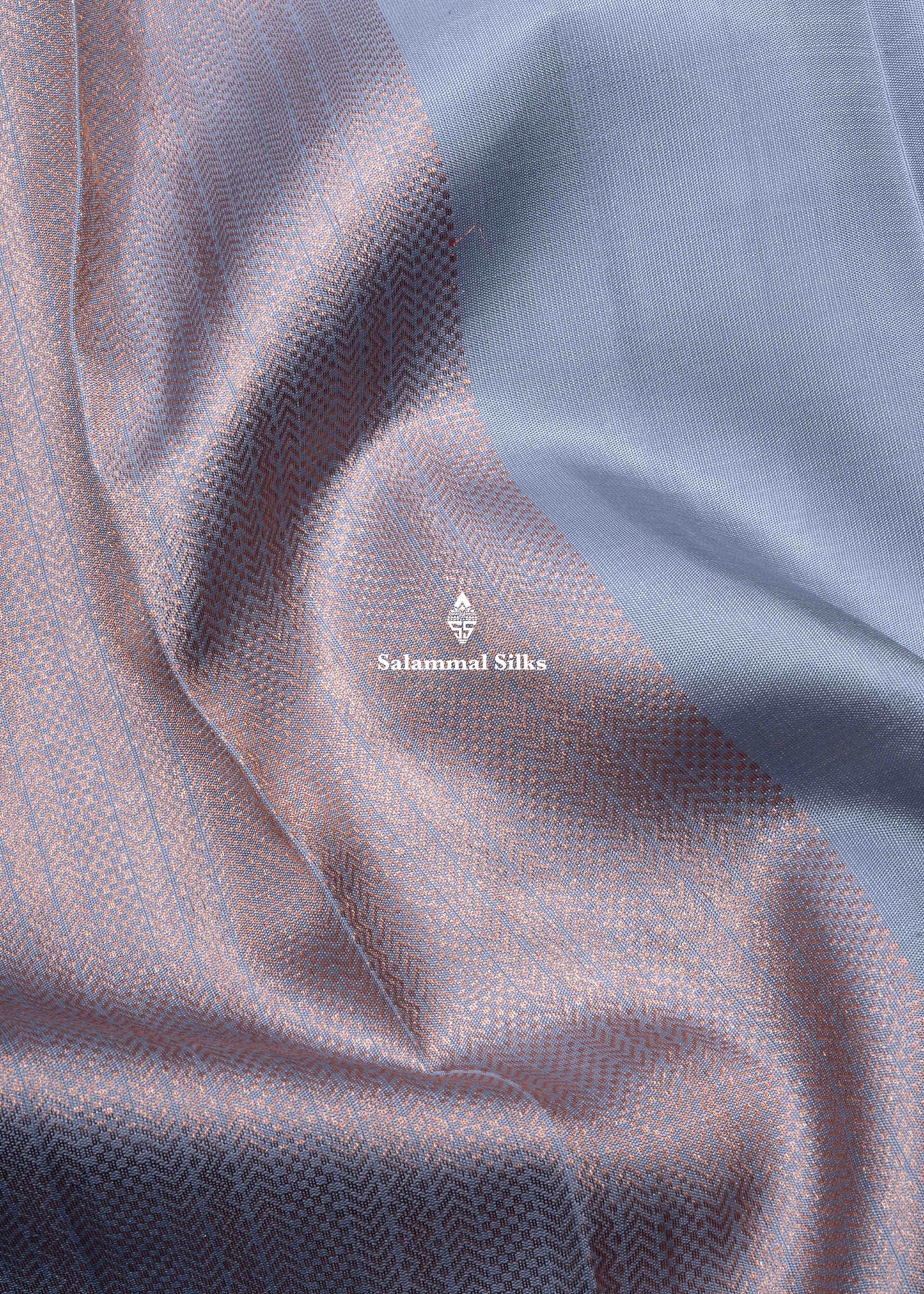 Kanjivaram Silver Colour Fancy Pure Silk Saree With Rexona Green Blouse