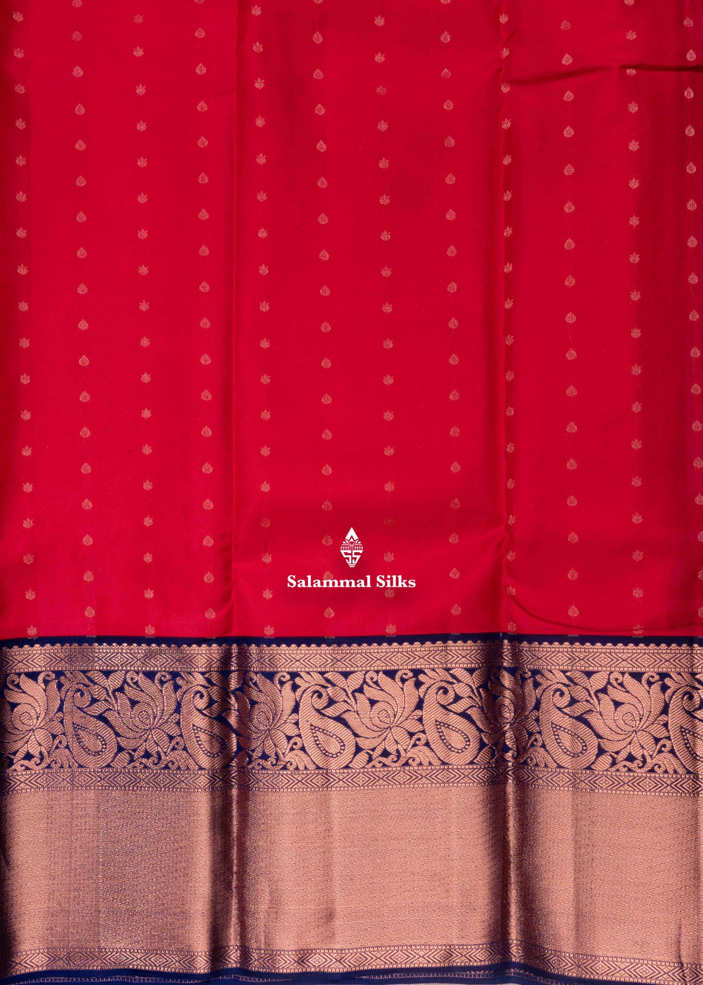 Kanjivaram Pink Colour Pure Silk Saree With Copper Zari Long Size Border