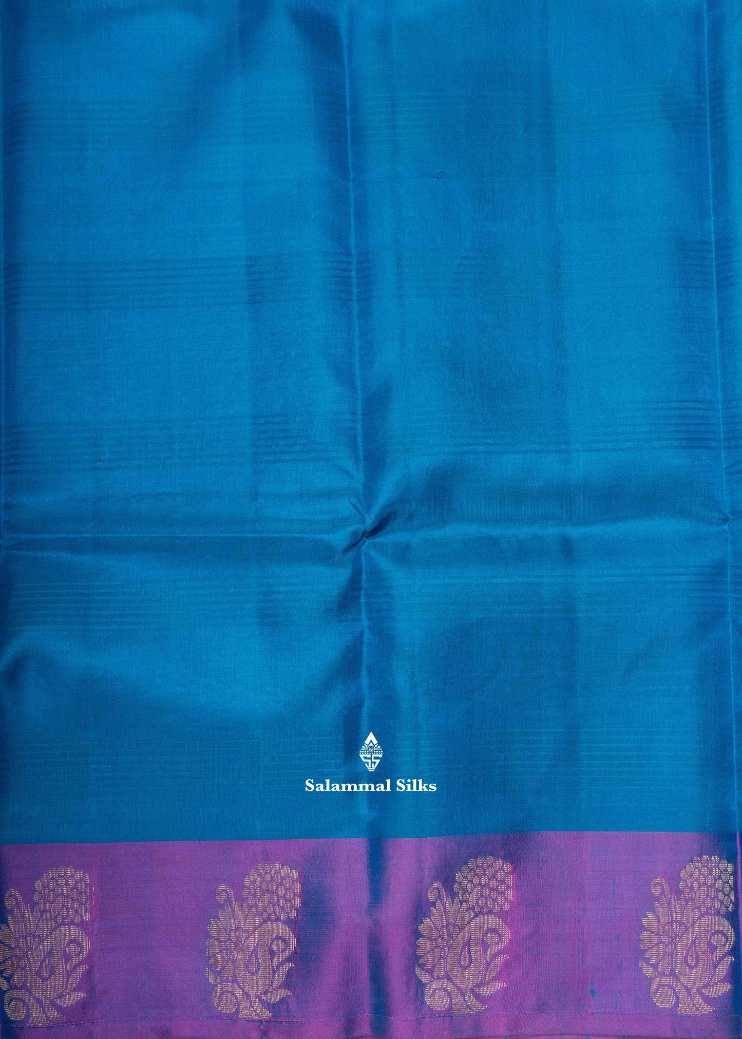 Kanjivaram Pure Silk Saree Blue With Pink Shade Blouse
