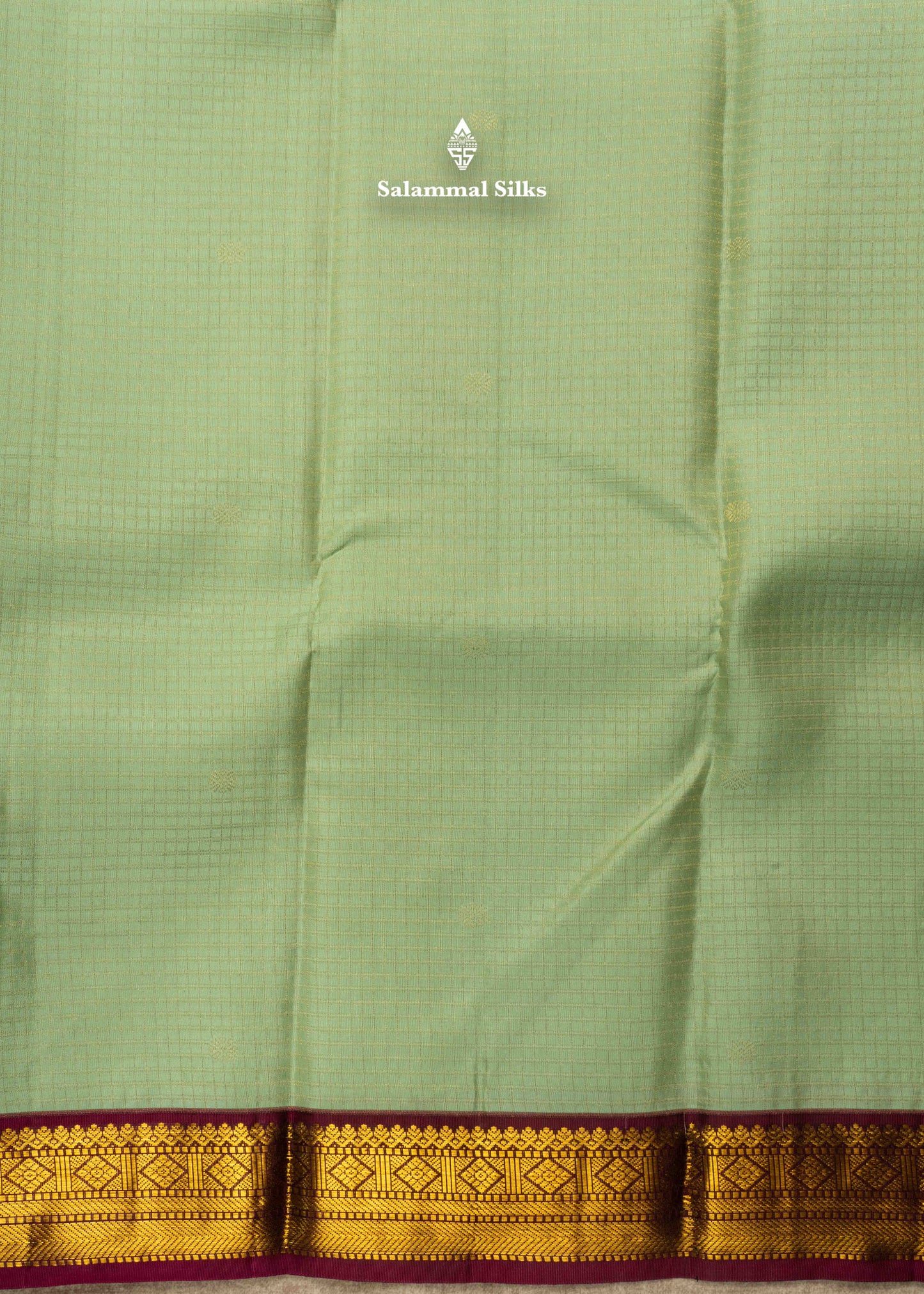 Kanjivaram Light Elaichi Green Pure Silk Saree With Traditional Small Border