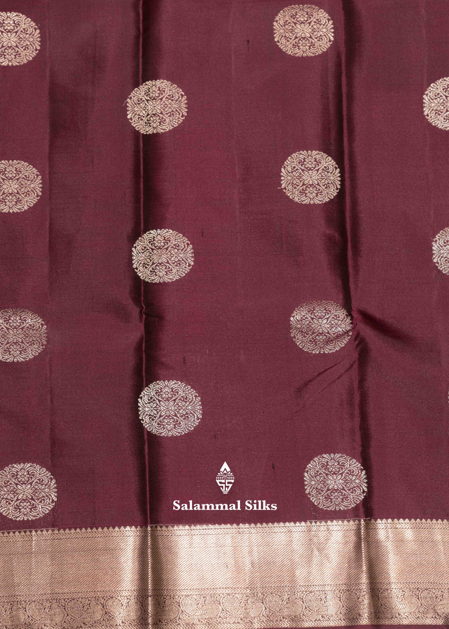Purple Colour Kanjivaram Pure Silk Saree With Silver Zari Small Traditional Border