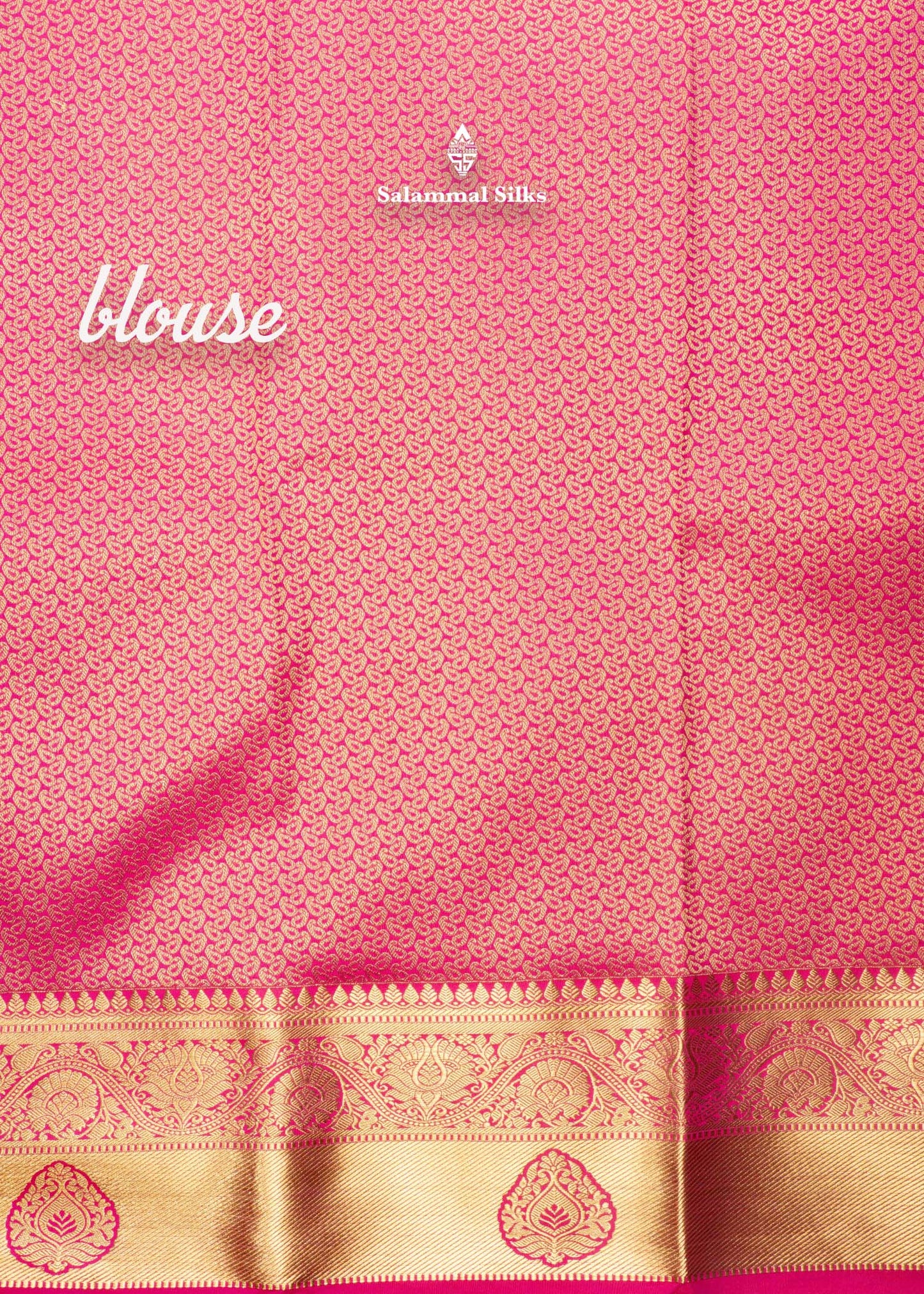 Navy Blue & Gold Colour Checks Semi Silk Saree With Gold Zari Border