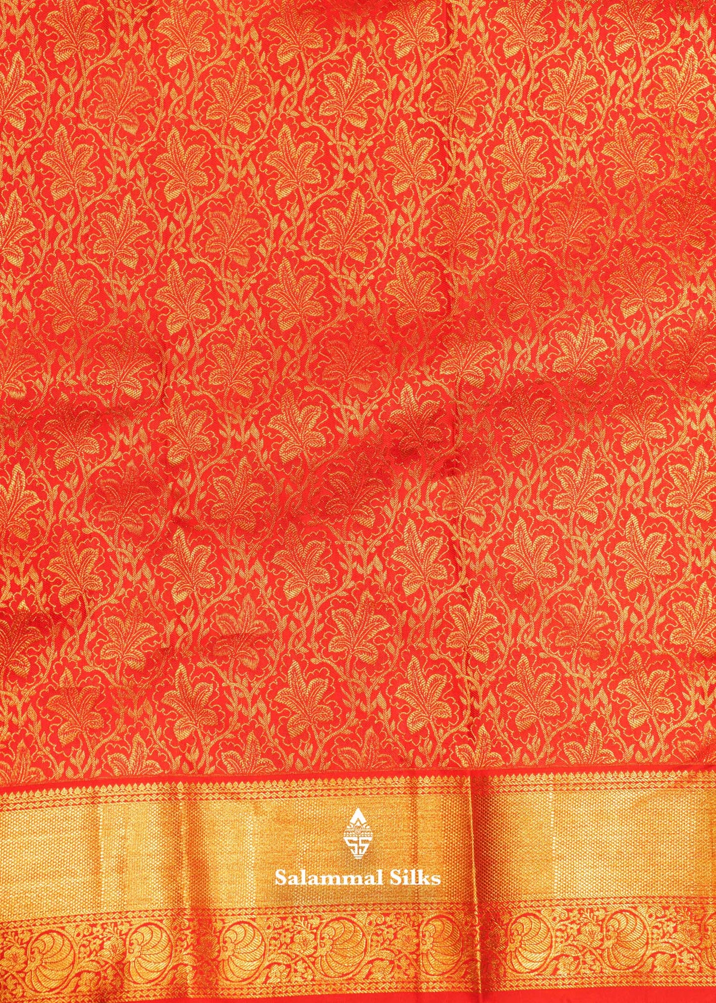 Red Colour Kanjivaram Pure Silk Saree With Self Border