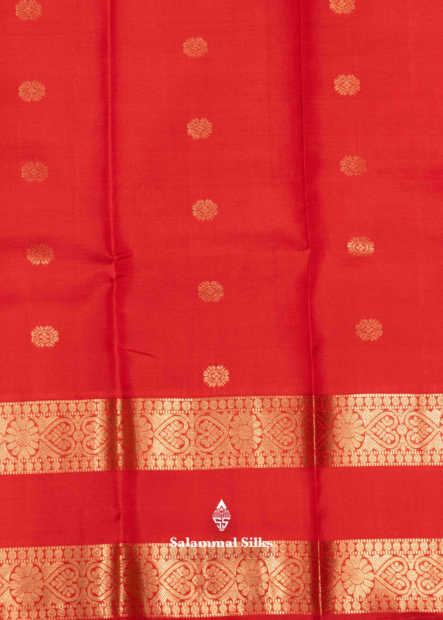 Red Colour Pure Kanjivaram Silk Saree With Double Border