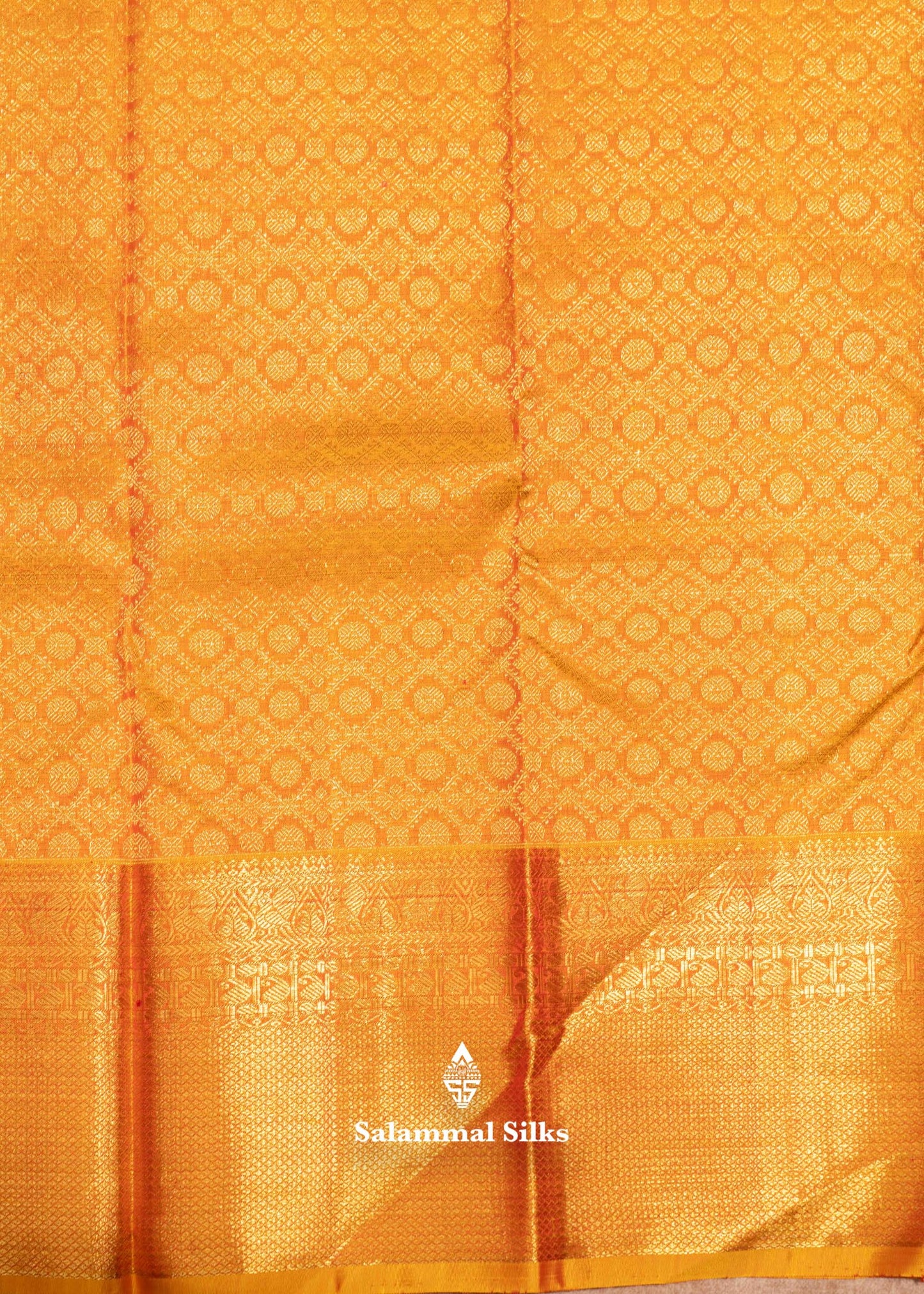 Korvai Maroon Colour Kanjivaram Pure Silk Saree With Mustard Yellow Border