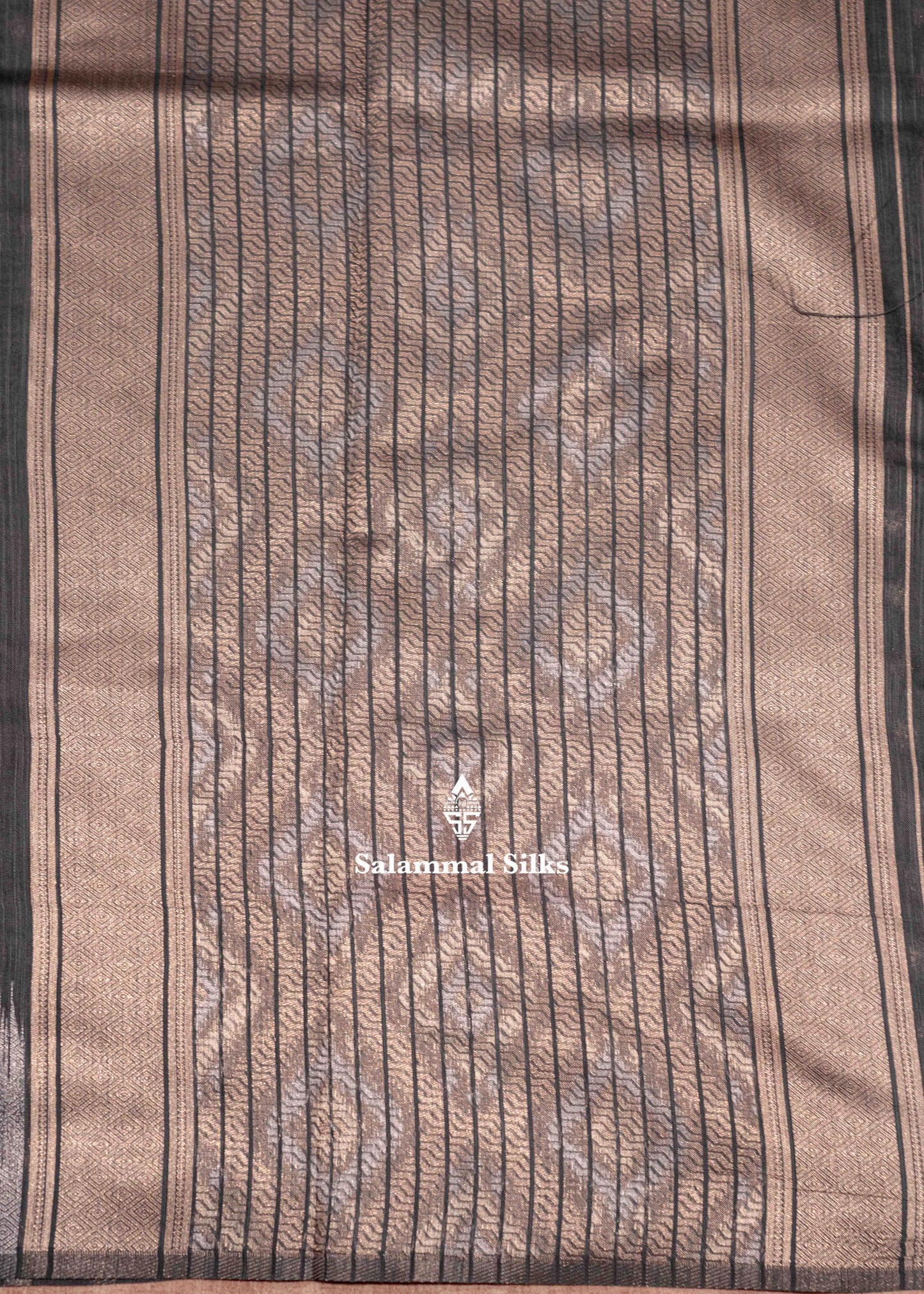 Navy Blue Colour Cotton Mix Saree With Fancy Border