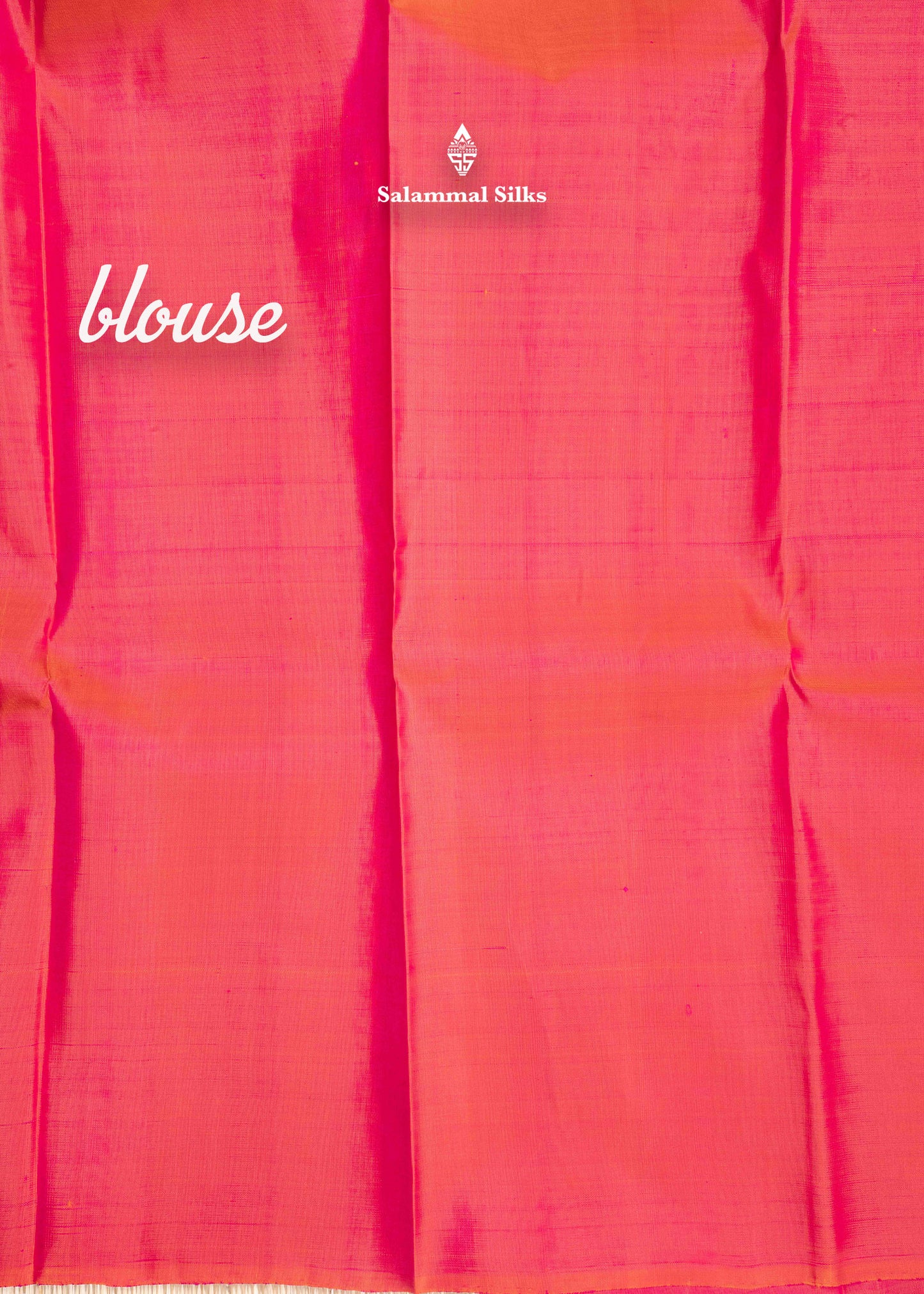 Kanjivaram Pinkish Orange Pure Silk Saree With Gold Zari Temple Border