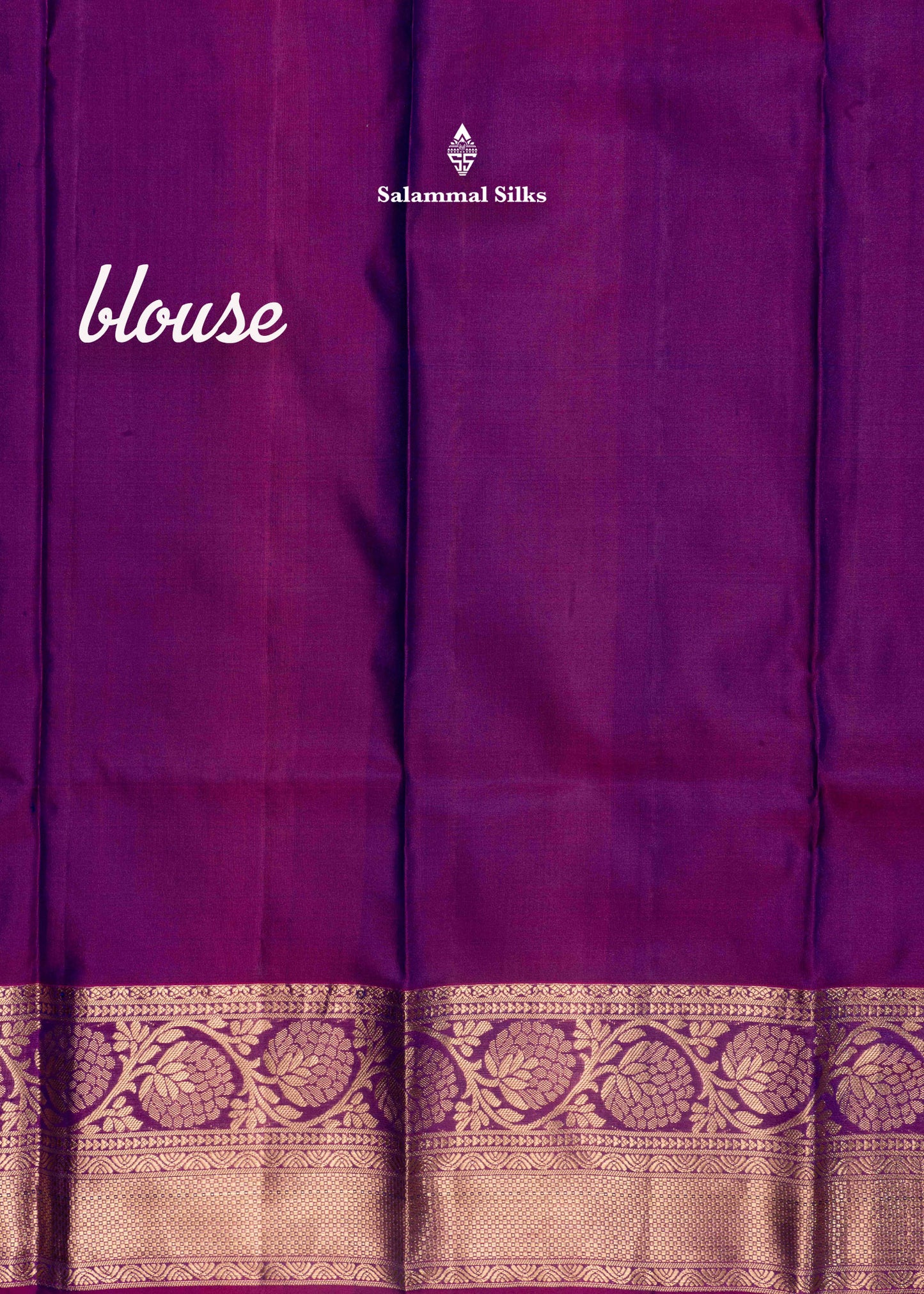 Kanjivaram Peacock Green Pure Silk Saree With Violet Colour Blouse