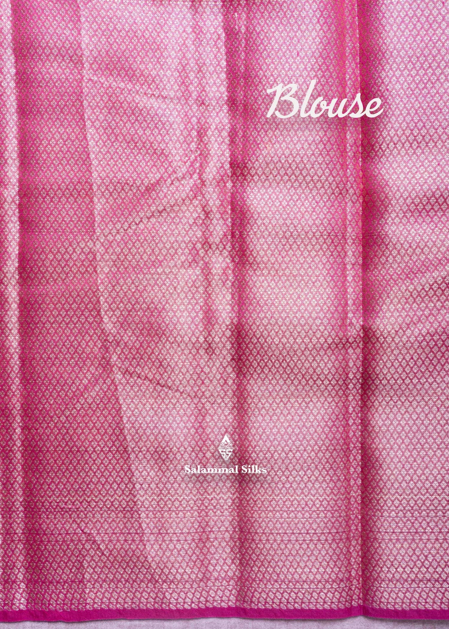 Pink Colour Kota Cotton Saree With Grand Blouse