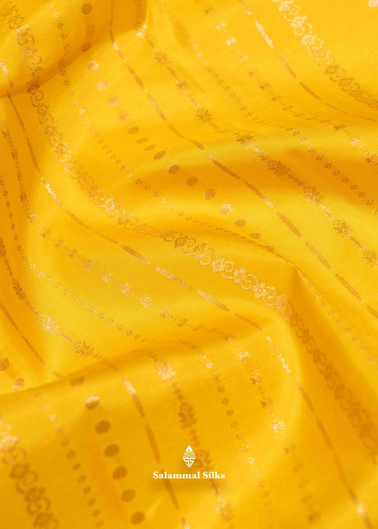 Yellow Colour Pure Kanjivaram Silk Saree With Red Border