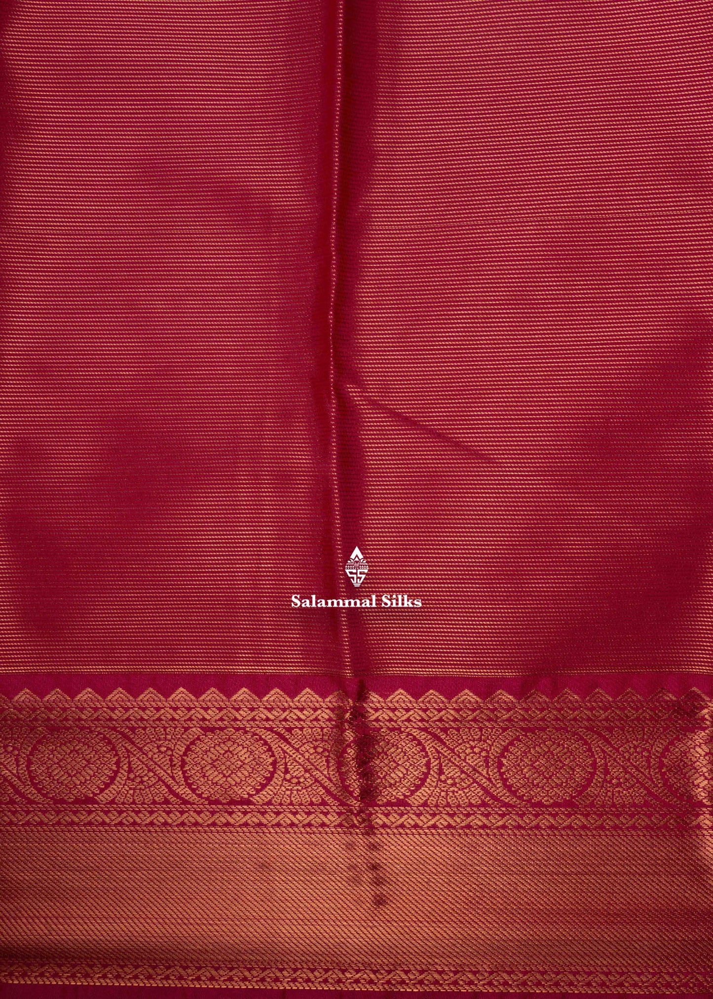 Green Colour Vaira Oosi Semi Silk Saree With Pink Border