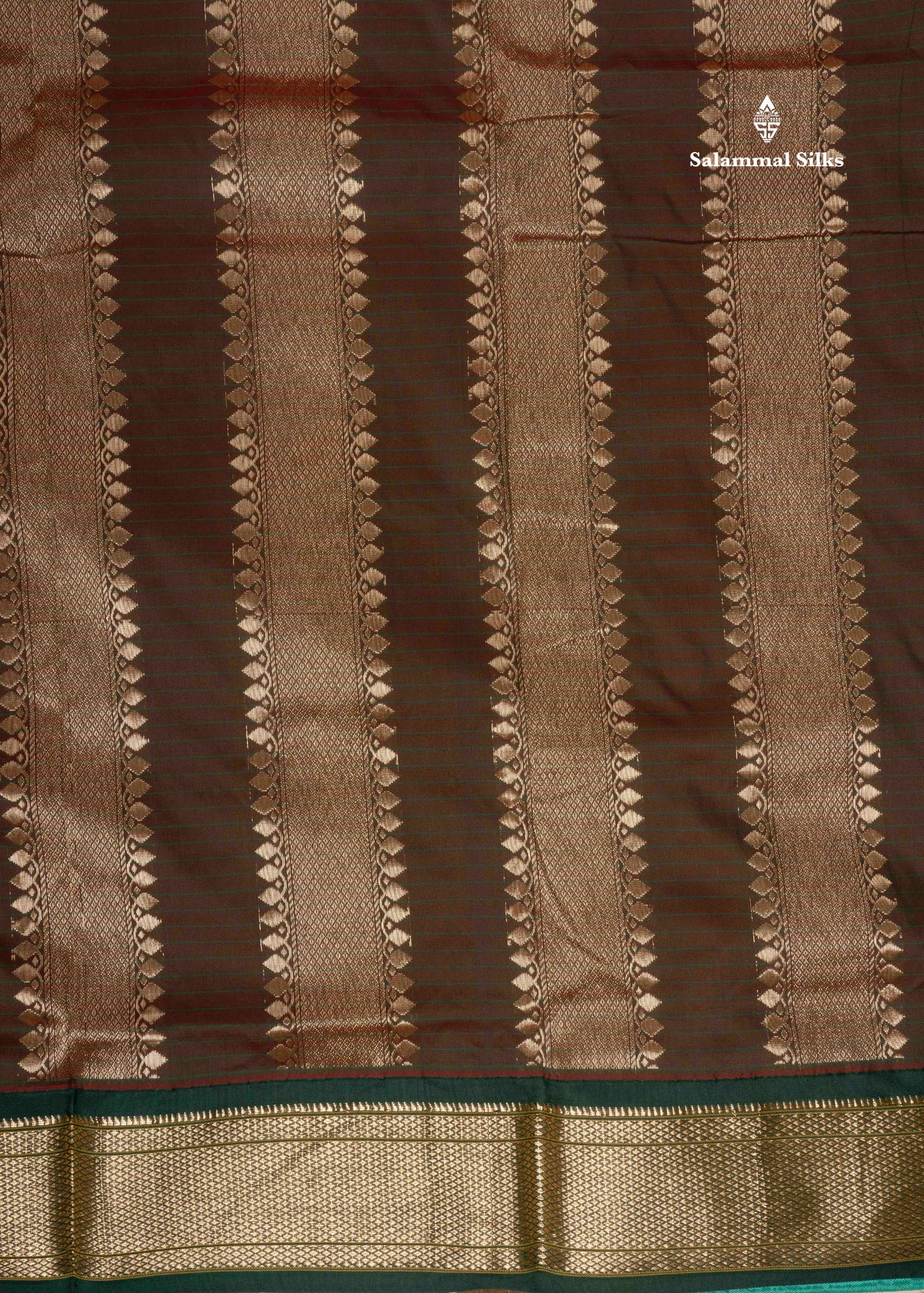 9 Yards Semi Silk Saree Violet Colour with Pink Border