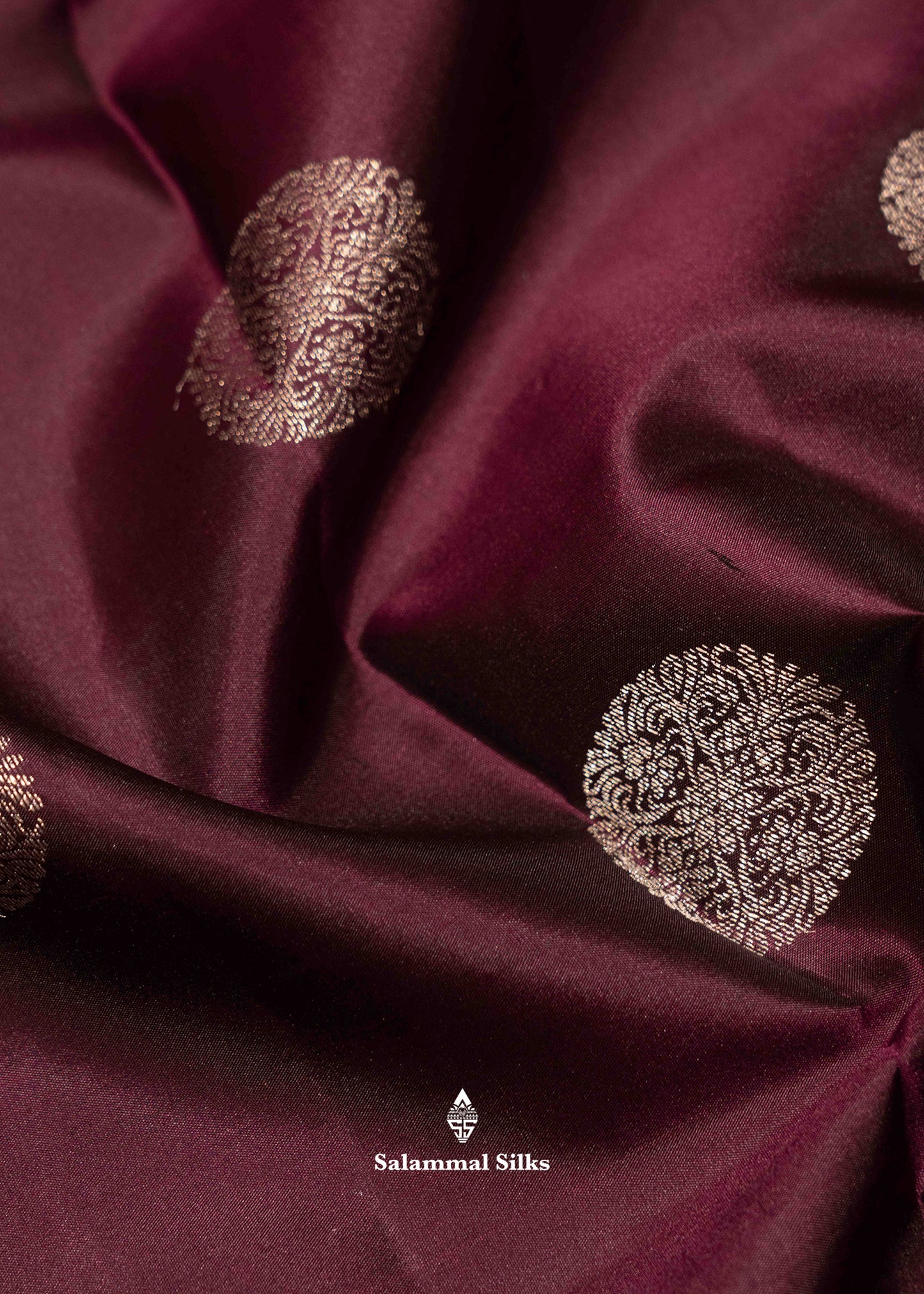 Purple Colour Kanjivaram Pure Silk Saree With Silver Zari Small Traditional Border