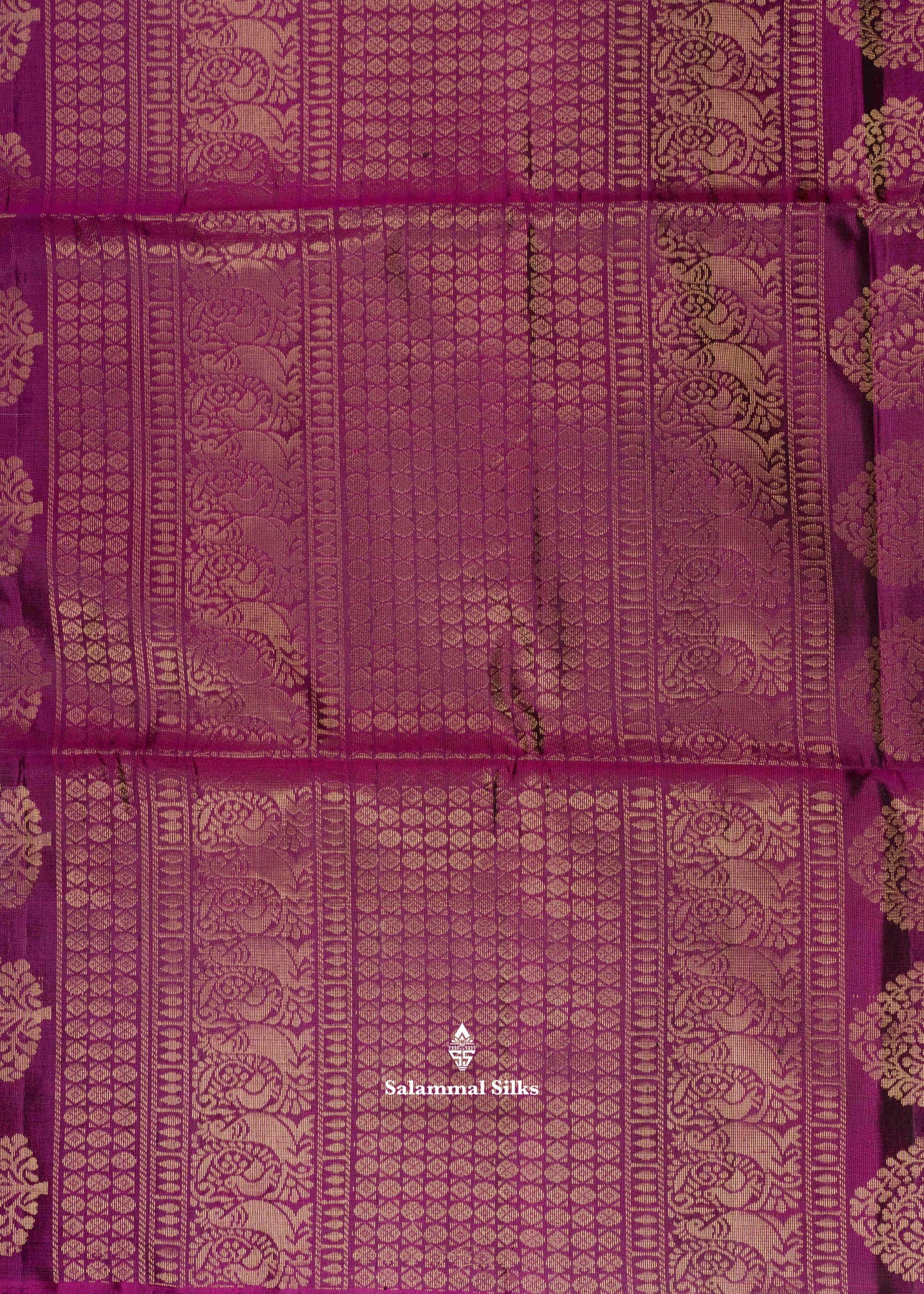 Pure Kanjivaram Grey Colour Soft Silk Saree With Fancy Violet Border