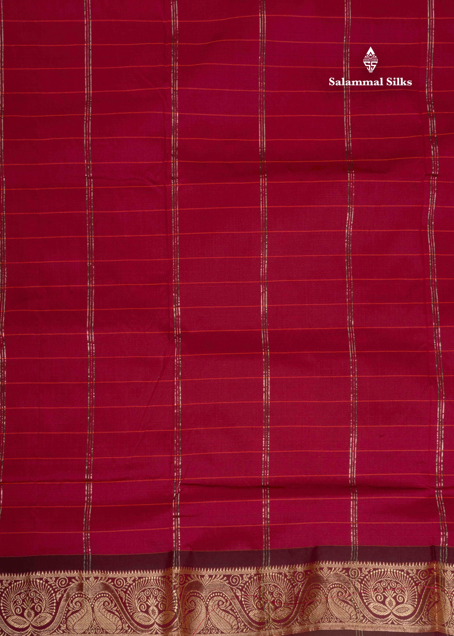 9 Yards Semi Silk Saree Green Colour with Bottle Green Border