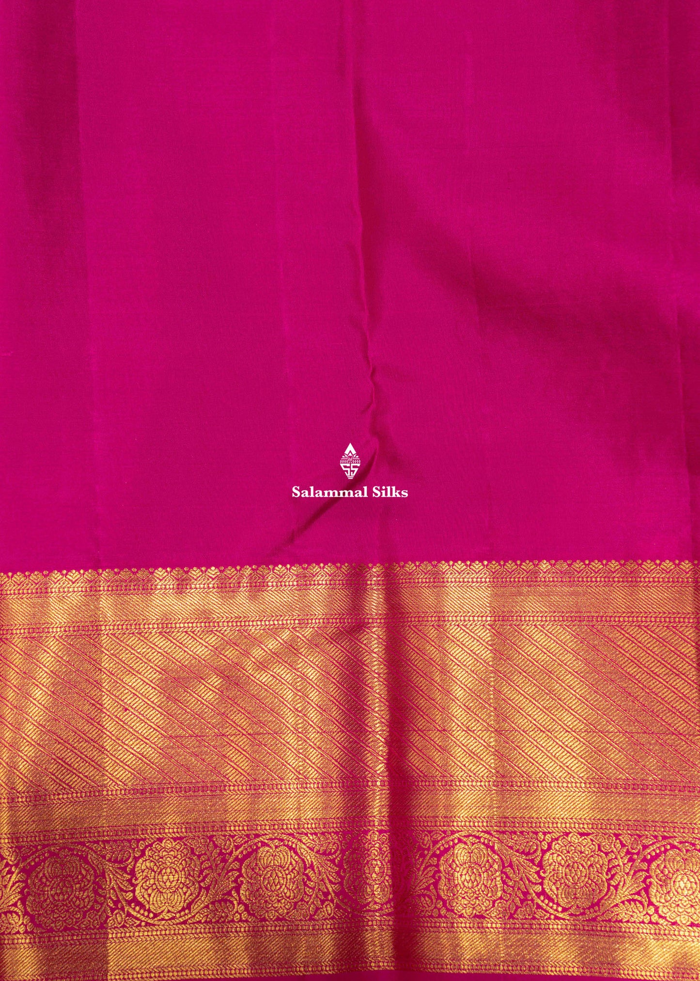 Green Colour Kanjivaram Pure Silk Saree with Pink Border