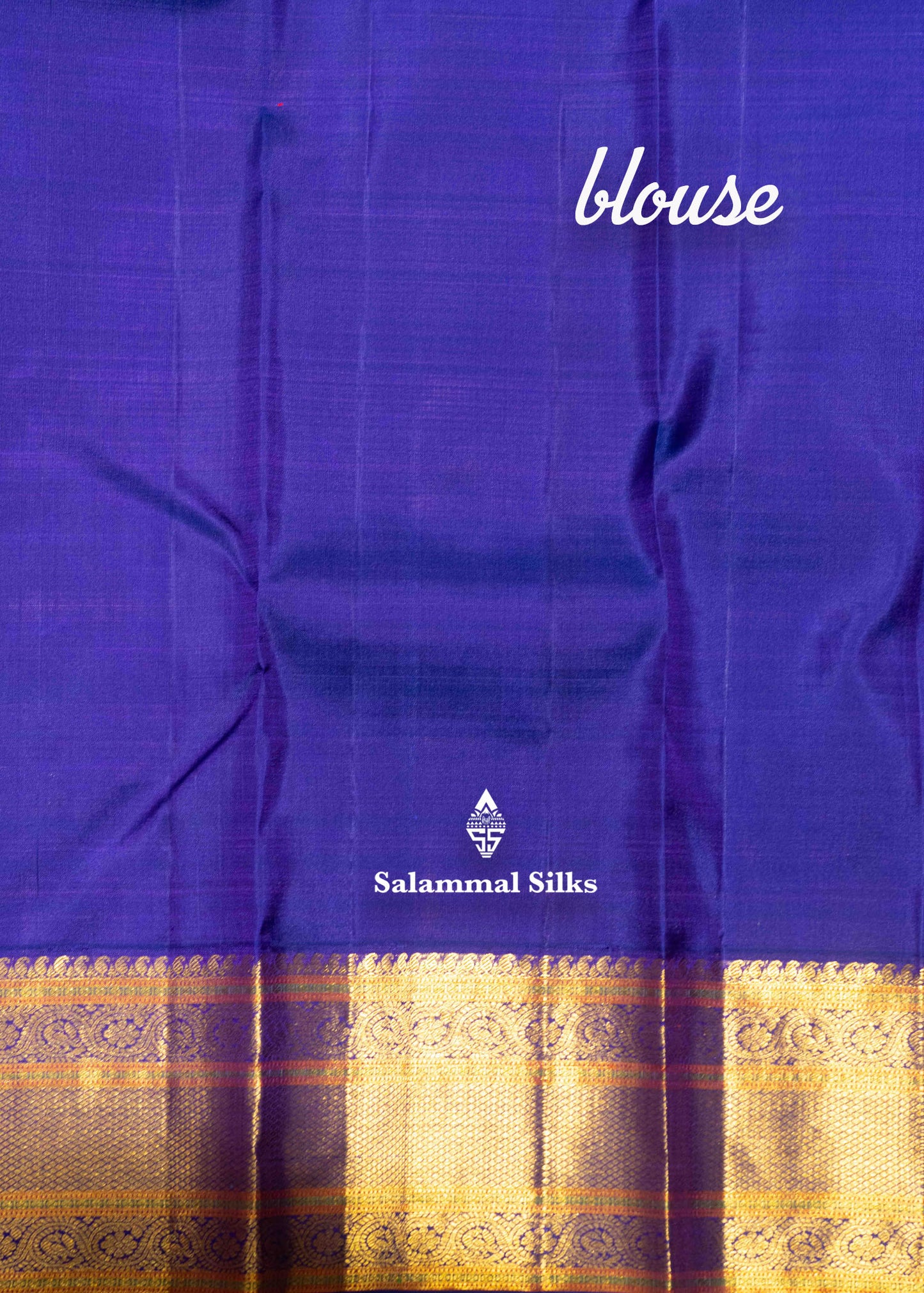 Korvai Dual tone peach body Pure Kanjivaram Silk Saree With violet Border