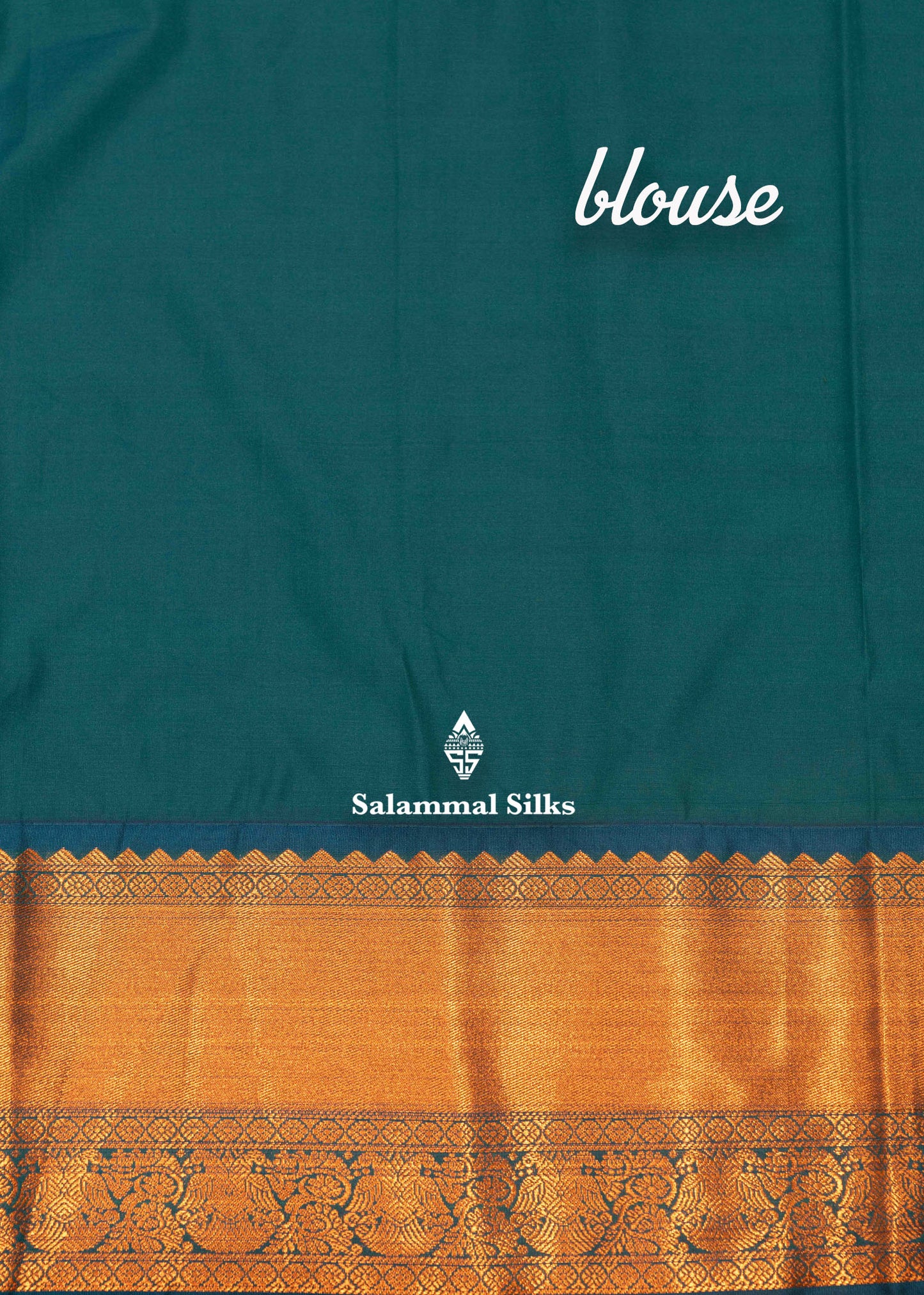 Sandal Colour Semi Silk Saree With Peacock Blue Copper Zari Border