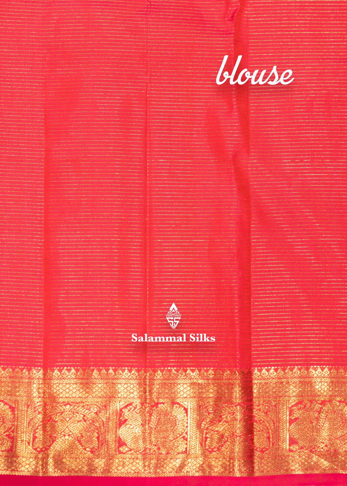 Rani Pink Vairaoosi Design Kanjivaram 2G Zari Pure Silk Saree With Traditional Border