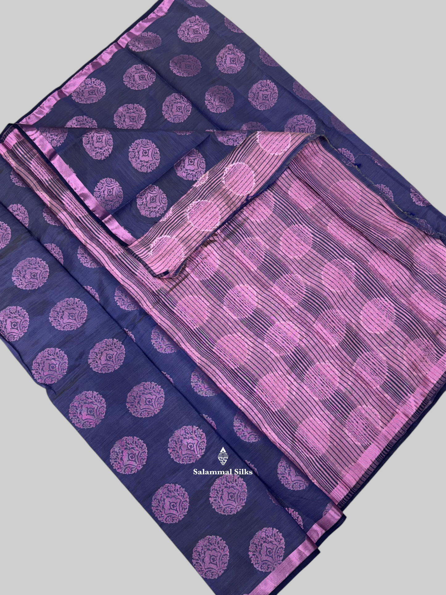 Ramar Blue Beautiful Light Weight Fancy Saree With Blouse