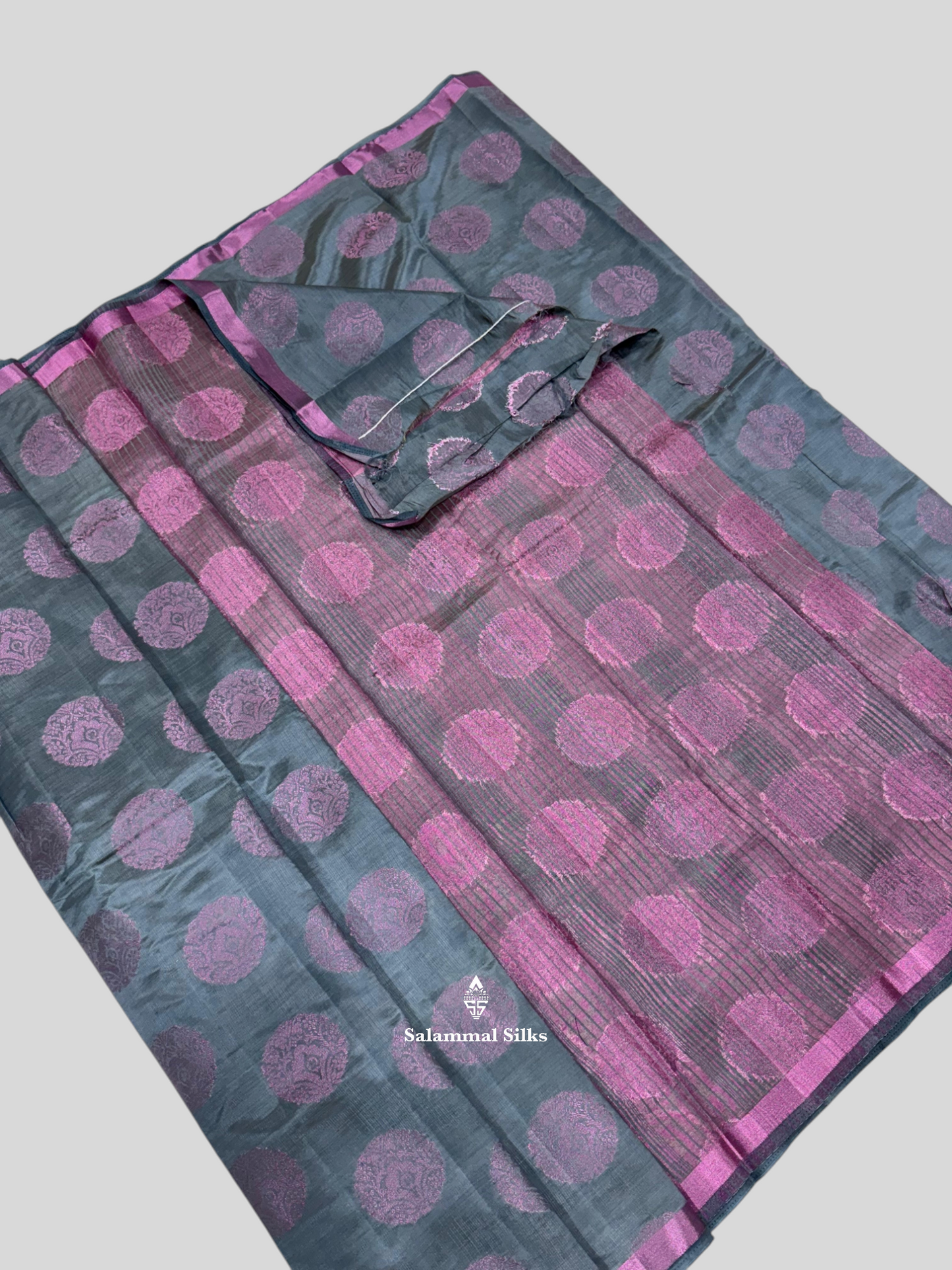 Ramar Blue Beautiful Light Weight Fancy Saree With Blouse